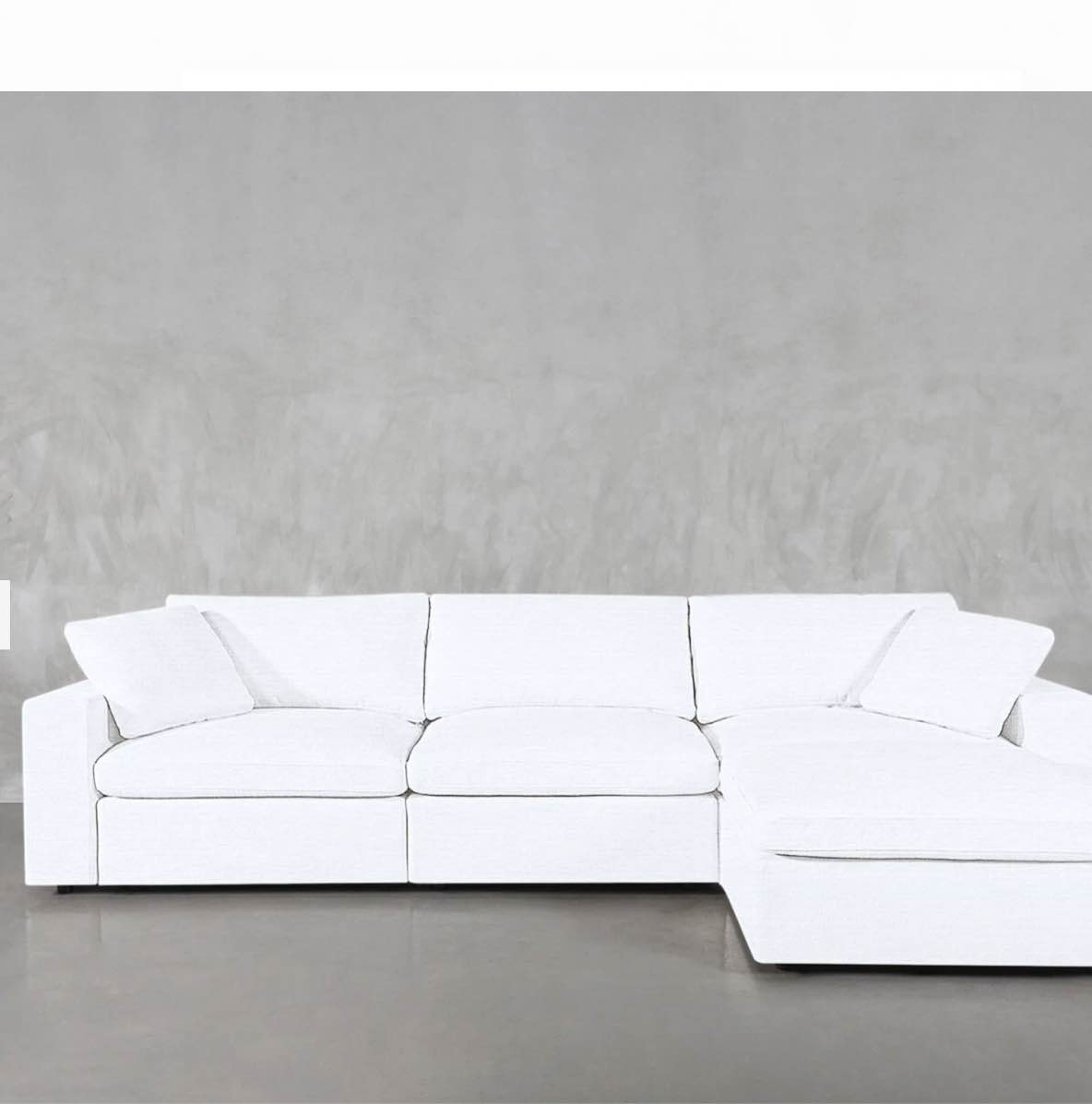 ( incomplete) 4-Seat Modular Chaise Sectional