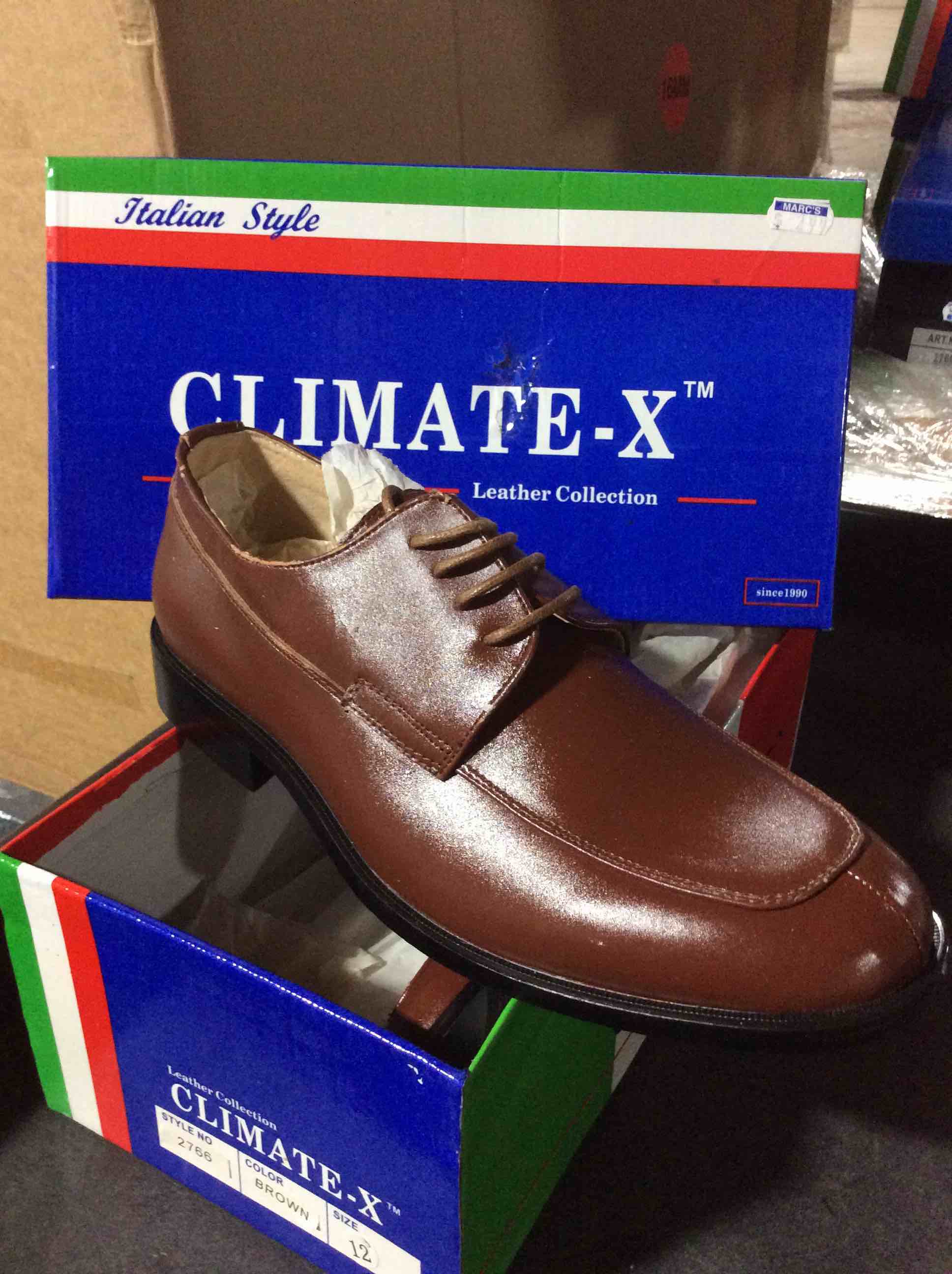 climate–x leather collection 2766 brown size 13