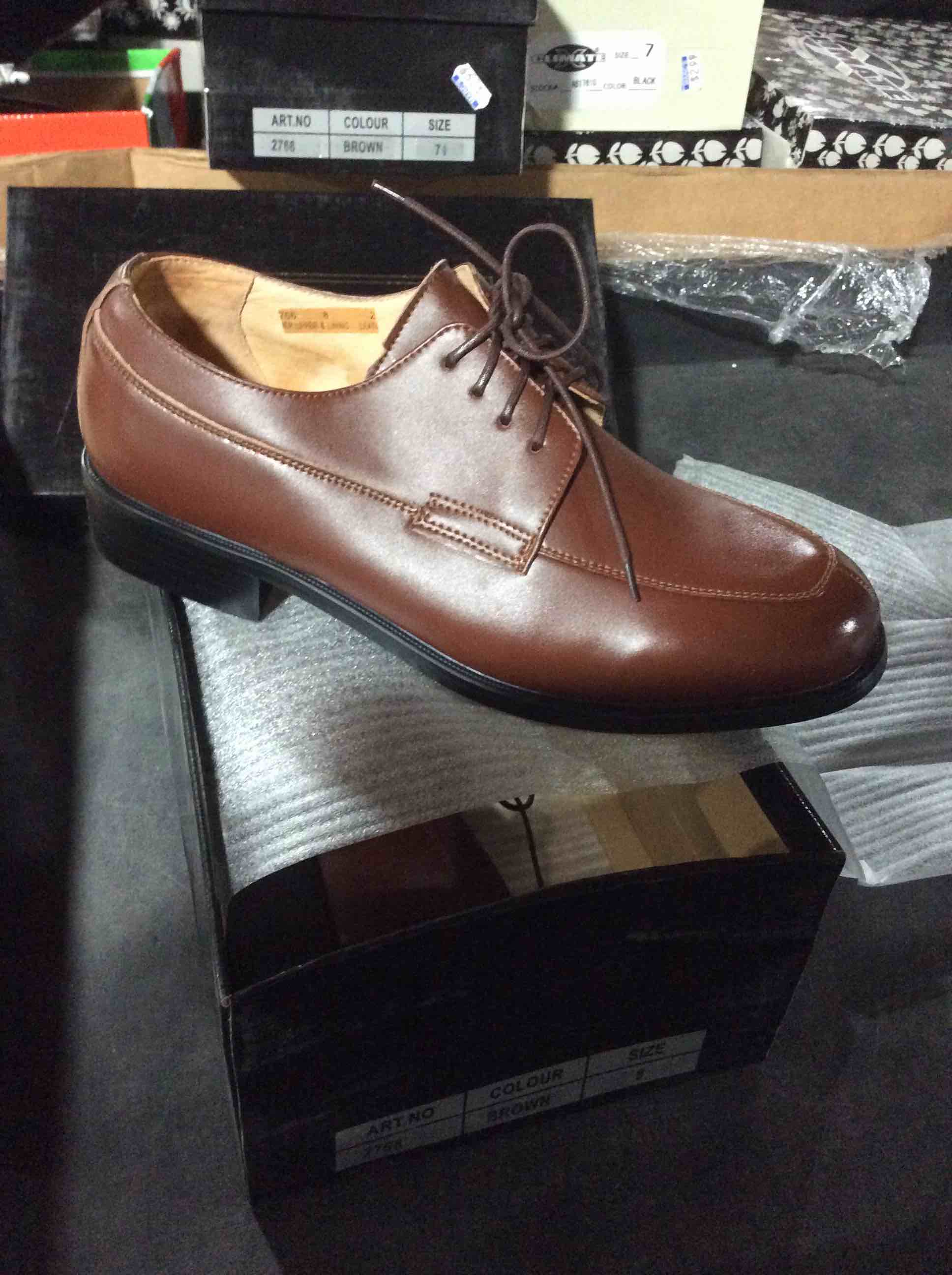 mention comfort shoes a0295 brown size 8
