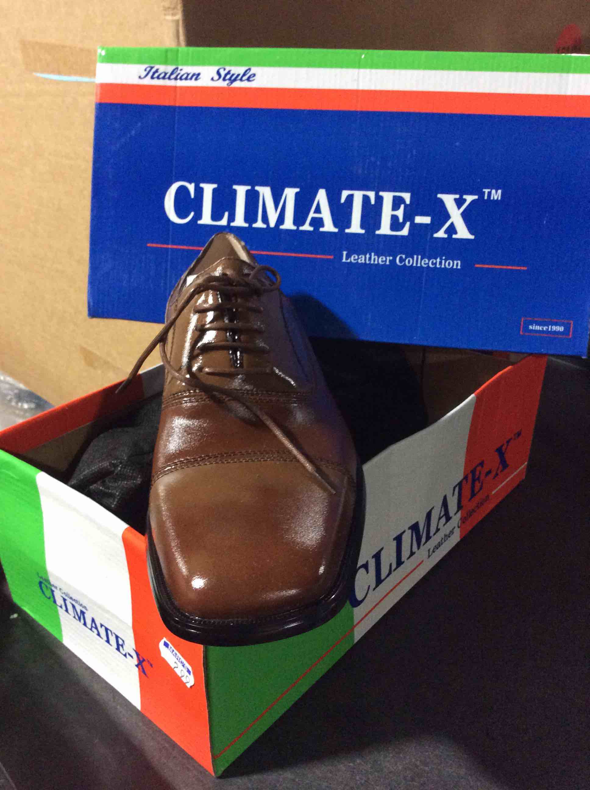 Condition photo showing Good Condition for CLIMATE–X leather collection A0295 BROWN SIZE 8