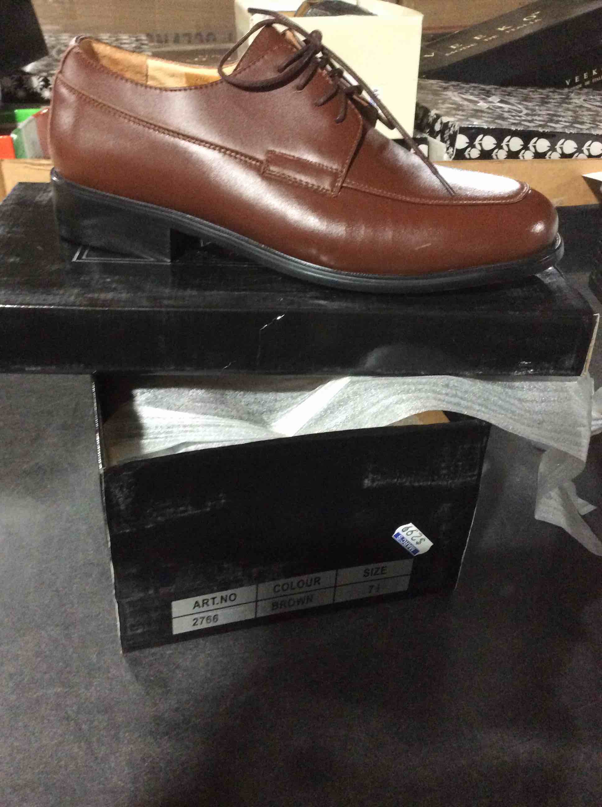 mention comfort shoes 2766 brown size 7.5