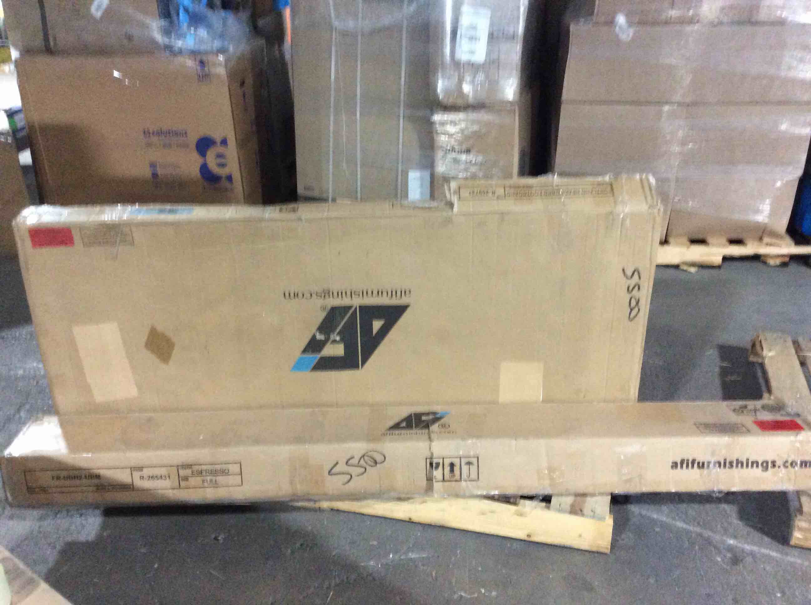 Condition photo showing Good Condition for lampley solid wood platform bed (full)