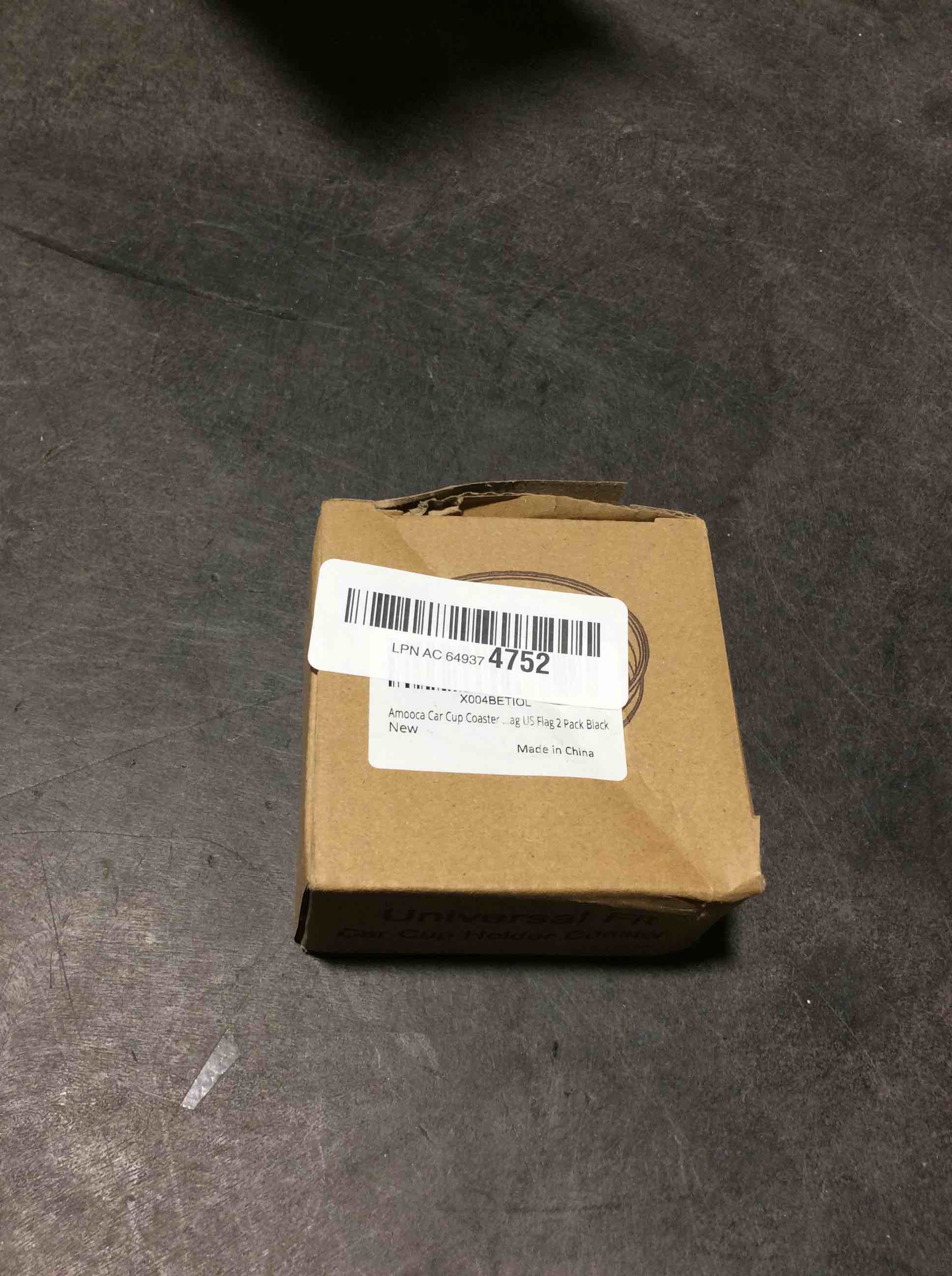 Condition photo showing Good Condition for Amooca Car Cup Coaster Universal Non-Slip Silicone Cup Holder Insert Car Interior Accessories for Drink American Flag US Flag 2 Pack Black Black American Flag 2 pack