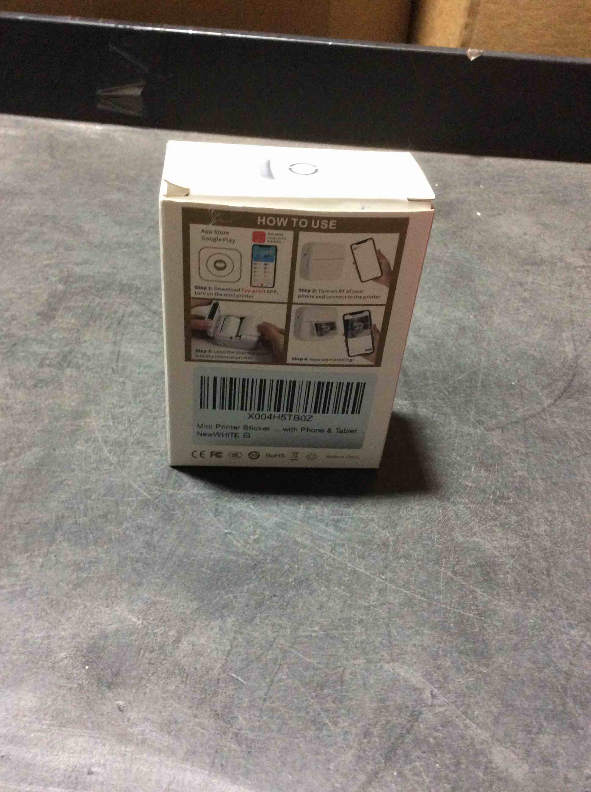 Condition photo showing Good Condition for Mini Printer Sticker Thermal Printer with 3 Rolls Paper, Bluetooth Portable Phone Print Pods,Study Sticker Maker for Pictures, Photos, Journals, DIY, Compatible with Phone & Tablet white