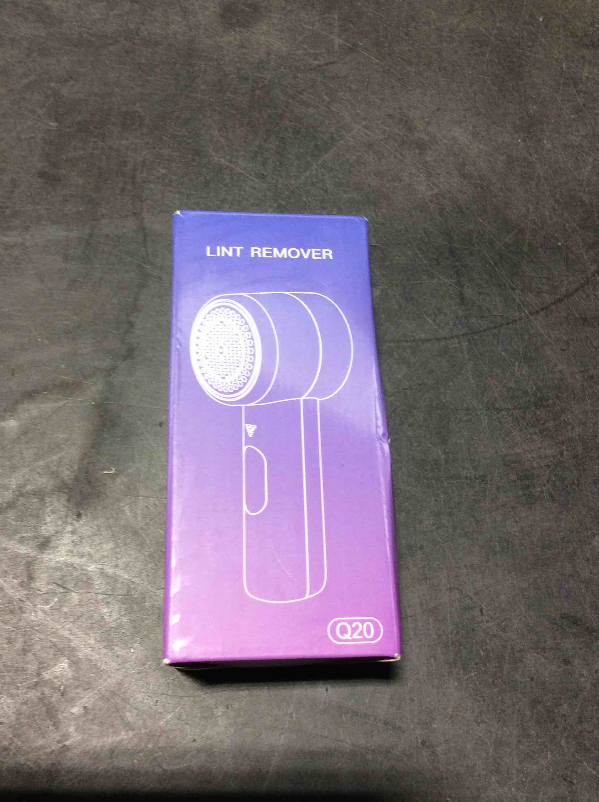 Condition photo showing Good Condition for Fabric Shaver, Lint Remover Rechargeable, Electric Portable Sweater Defuzzer with 3 Speeds, 6 Leaf Blades, Digital LED Display to Remove Pilling for Clothes, Furniture, Sweater, Couch, Blanket White