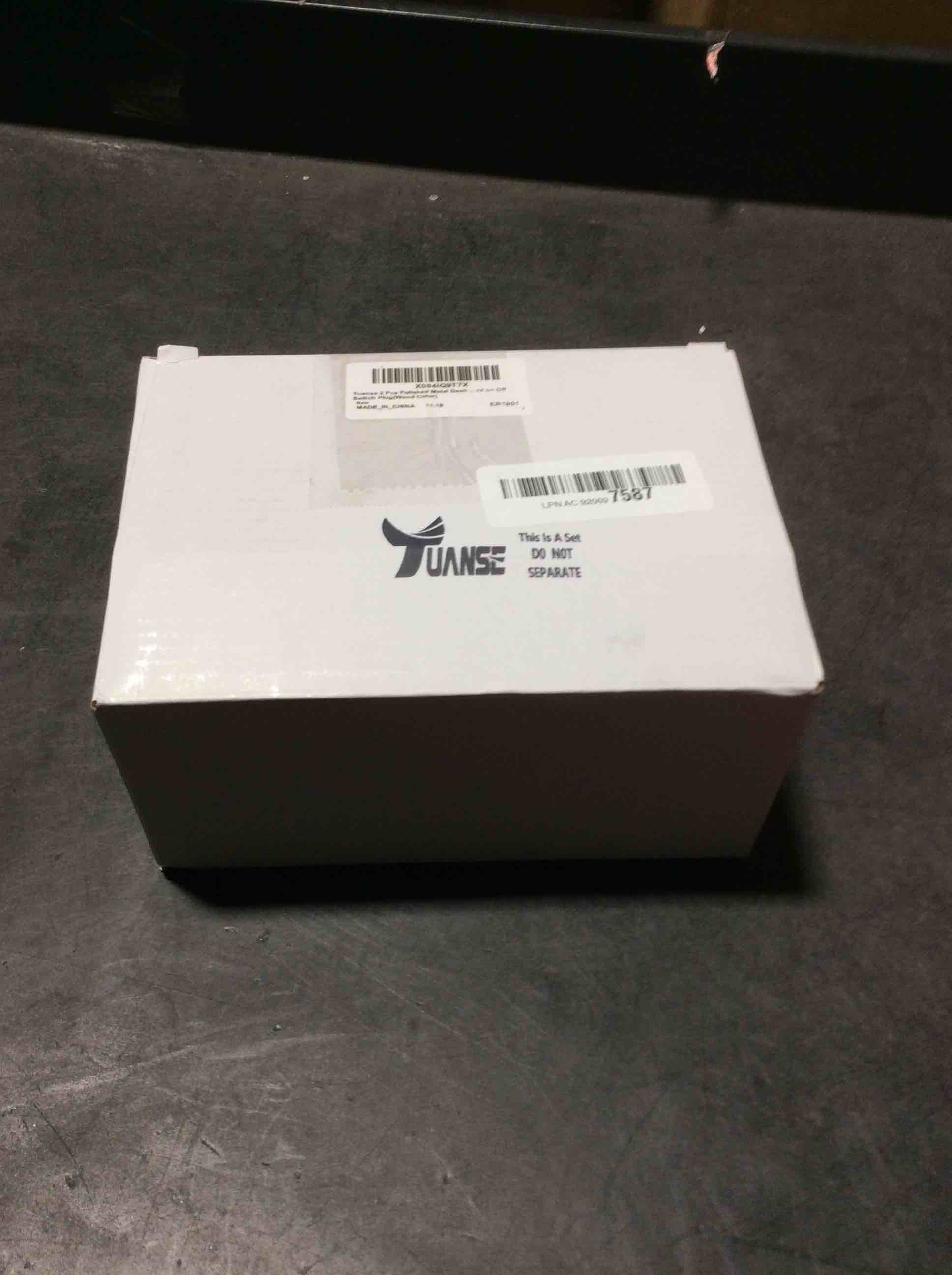 Condition photo showing Good Condition for Tuanse 2 Pcs Polished Metal Desktop Lamp Base E26 E27 Screw Light Bulb Holder Sockets Night Light Base Lamp Replacement for Holding Bulb 6 Feet Cord on Off Switch Plug(Wood Color)