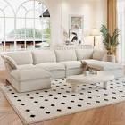 AX209UBG-A Sofa Cloud sectional couch beige(Incomplete)