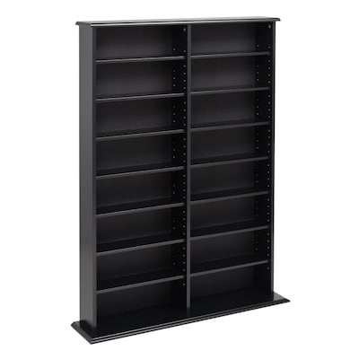 Prepac Black Transitional Composite Media Cabinet