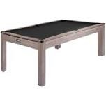 Garvee Classic 7 FT Pool Table for Sports Fans – 84" Billiard Table with Black Felt, Rustic Grey Wood, Home or Office Game Room Equipment