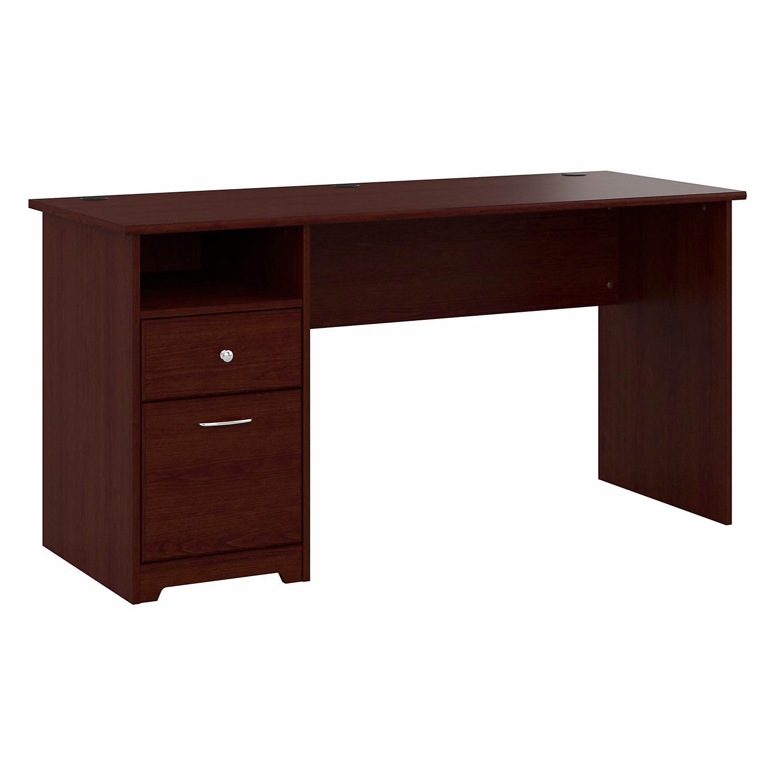 Bush Furniture Cabot 60"W Computer Desk with Drawers, Harvest Cherry (WC31460