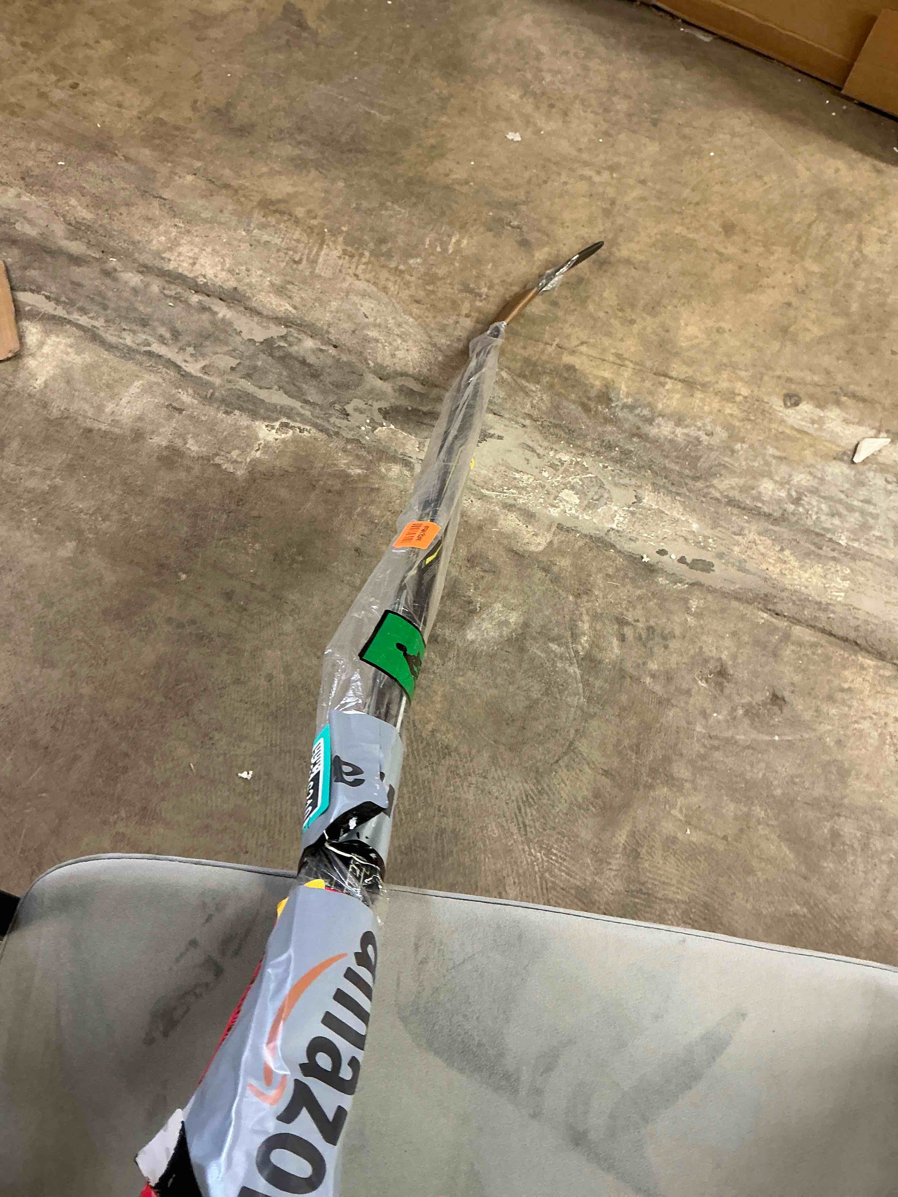 Condition photo showing item condition for Franklin Sports Street Hockey Sticks - Ambush Junior Street Hockey Stick - Wood and Fiberglass Shaft - ABS Blade - One Piece Stick - 46", 52", 58" Black/Yellow - Power 52" Left Shot