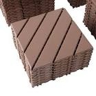 biyuhiu interlocking deck tiles 44-pack 12” x 12” ,brown 