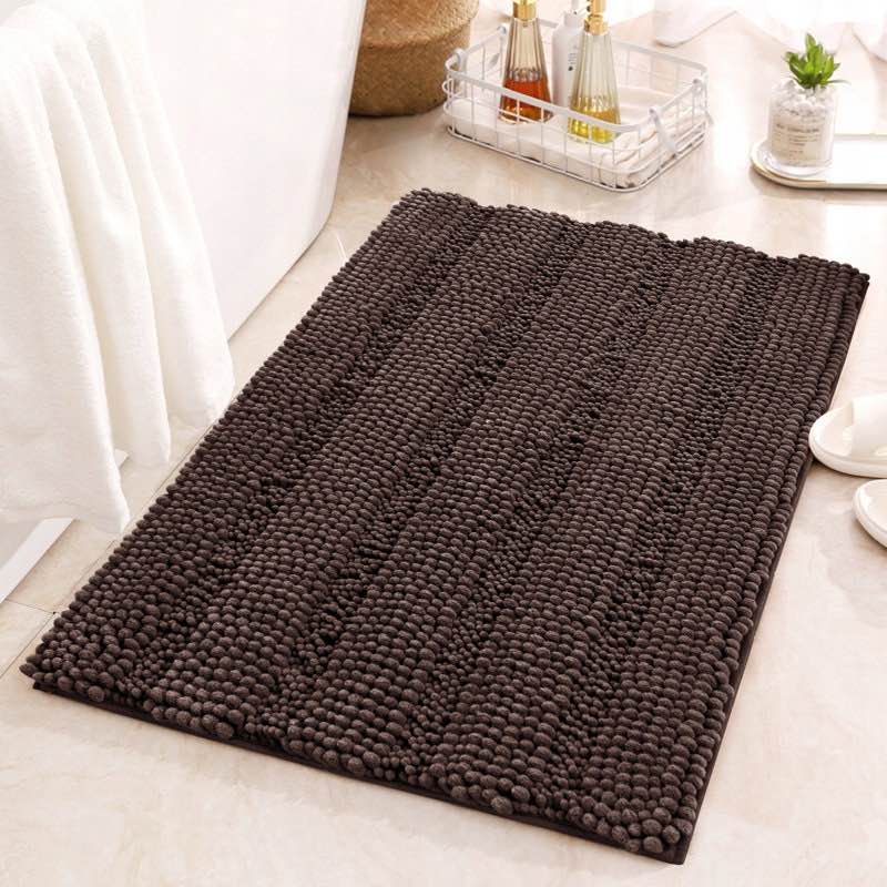 Chenault Soft Chenille Bathroom Rugs,Absorbent Microfiber Non-Slip Backing Rectangle Bath Mat,Quick Dry