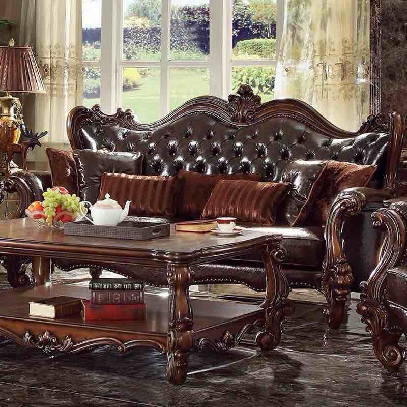 (only loveseat) Versailles 52120 Sofa with 7 Pillows (Sofas - Stationary )