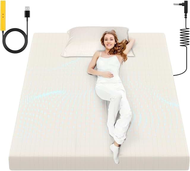 HLLBLL Grounding Bedding Sheet Set, Bed Sheets and Pillowcase Set 90% Organic Cotton+ 10% Pure Silver Organic Fitted Grounded Sheet for Improved Sleep, Pain Relief (Gray. King XL(78.3 • 80* 15inch))