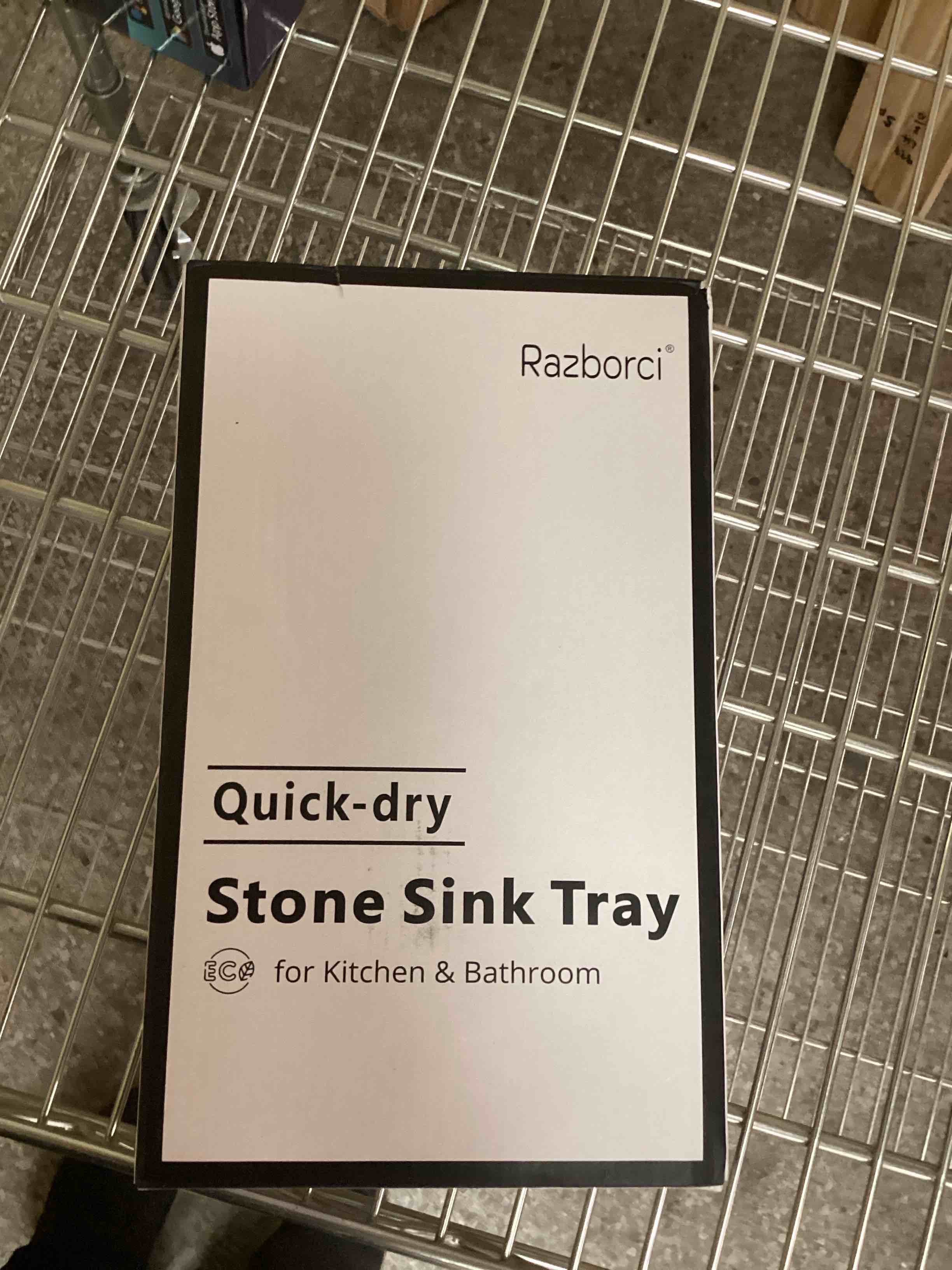 2PCS Water Absorbing Stone Drying Tray Mat for Bathroom Sink & Kitchen Counter Organizer, Quick Dry Dish Soap Dispenser Sponge Holder, Vanity Sink Caddy, Drink Bar Coaster, White - 10"*6" 2pack-10"x 6" - White