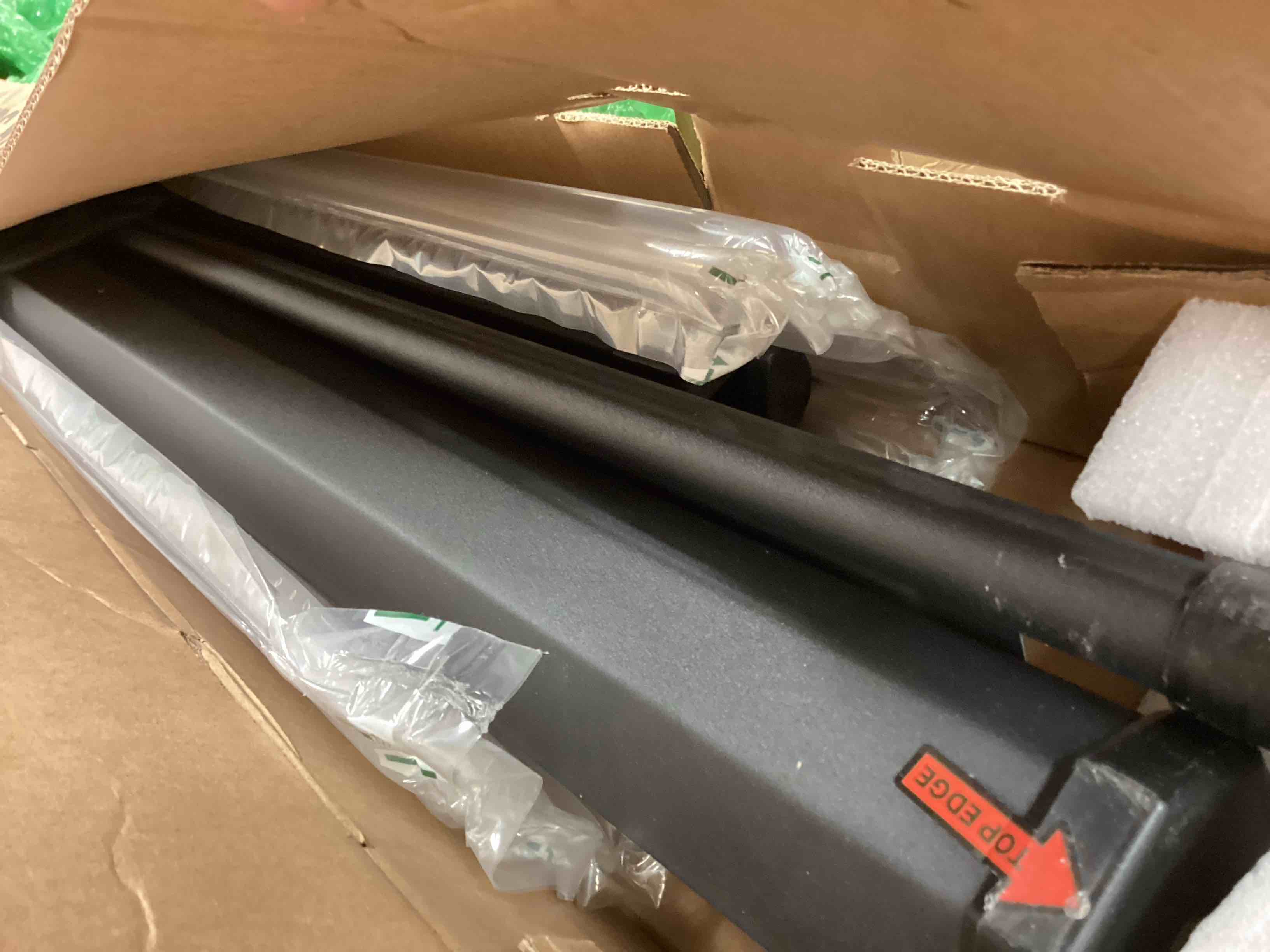 Condition photo showing Good Condition for PropVue Projector Screen with Stand 100 inch - Indoor and Outdoor Projection Screen for Movie or Office Presentation - Adjustable from 16:9 to 4:3 HD Premium Wrinkle-Free Tripod Screen 100 Inch 4:3 Aspect Ratio Black