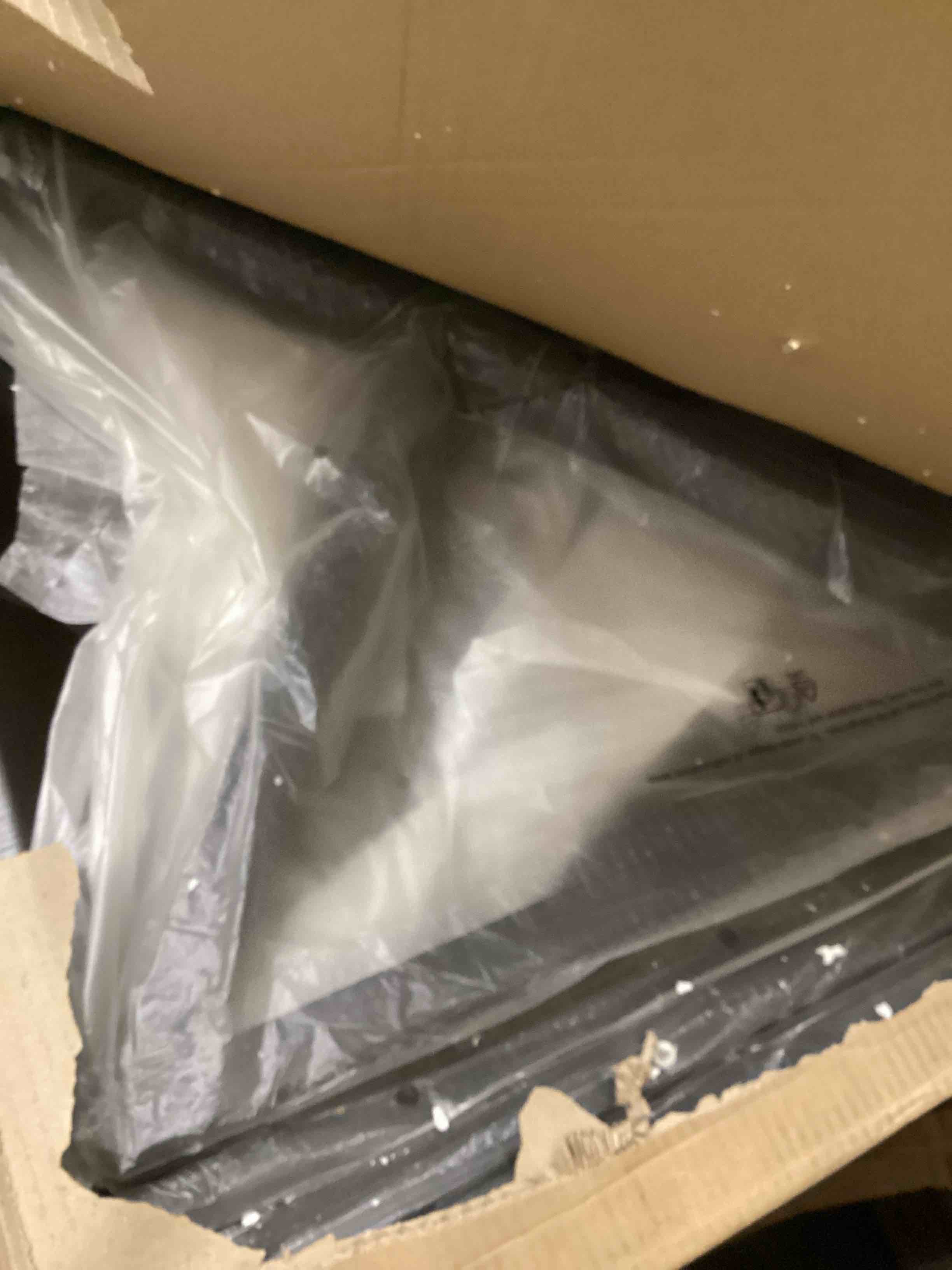 Condition photo showing As Is for HSH 70.8" Black Computer Desk, Large Modern Workstation Home Office Desk, Long Industrial Study Gaming Work Writing Desk for 2 Person, Farmhouse Double Wood Executive Pc Table with Storage in Bedroom