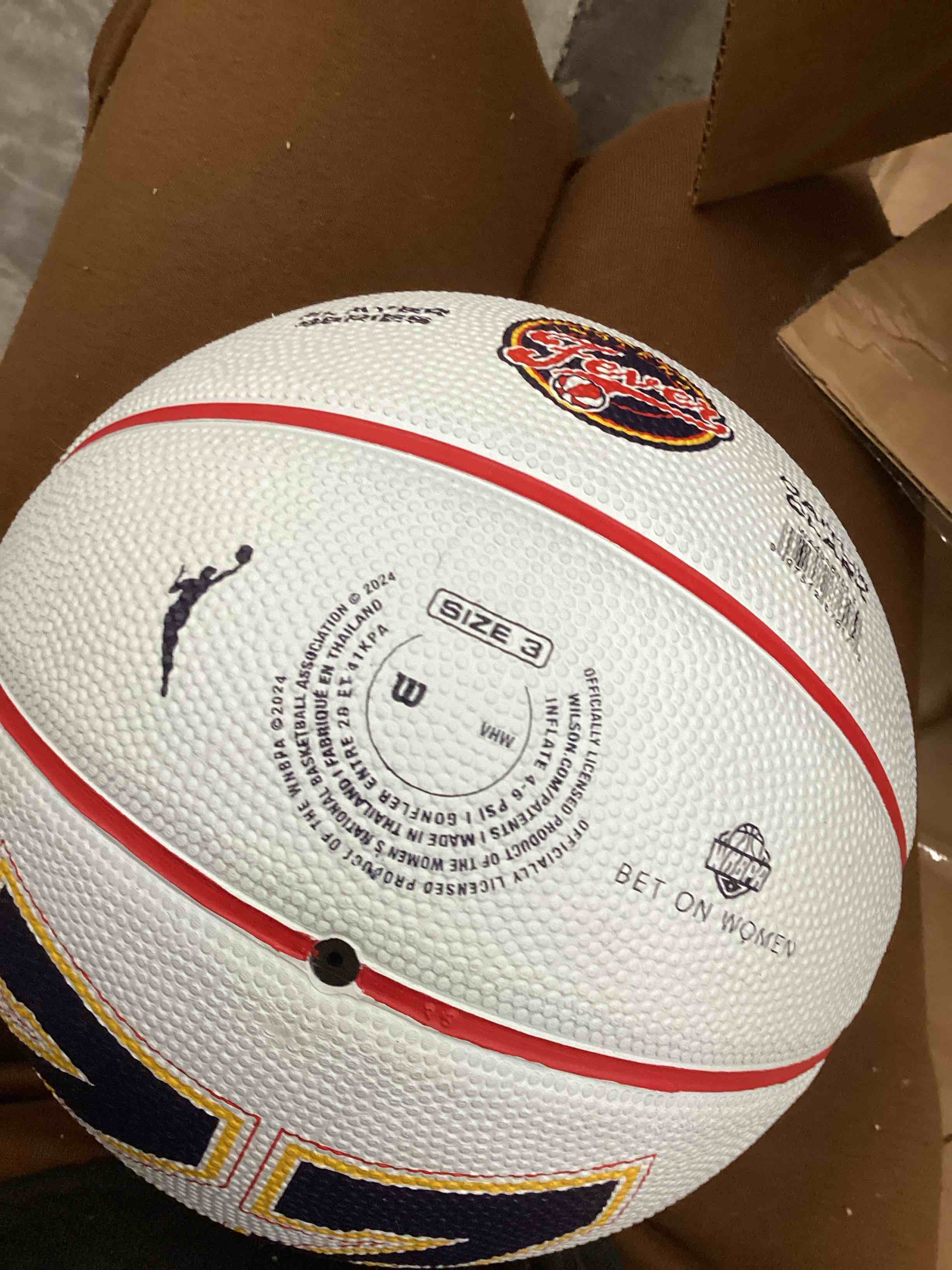 Condition photo showing Good Condition for WILSON WNBA Player Icon Mini Basketball - Caitlin Clark, Size 3-22"