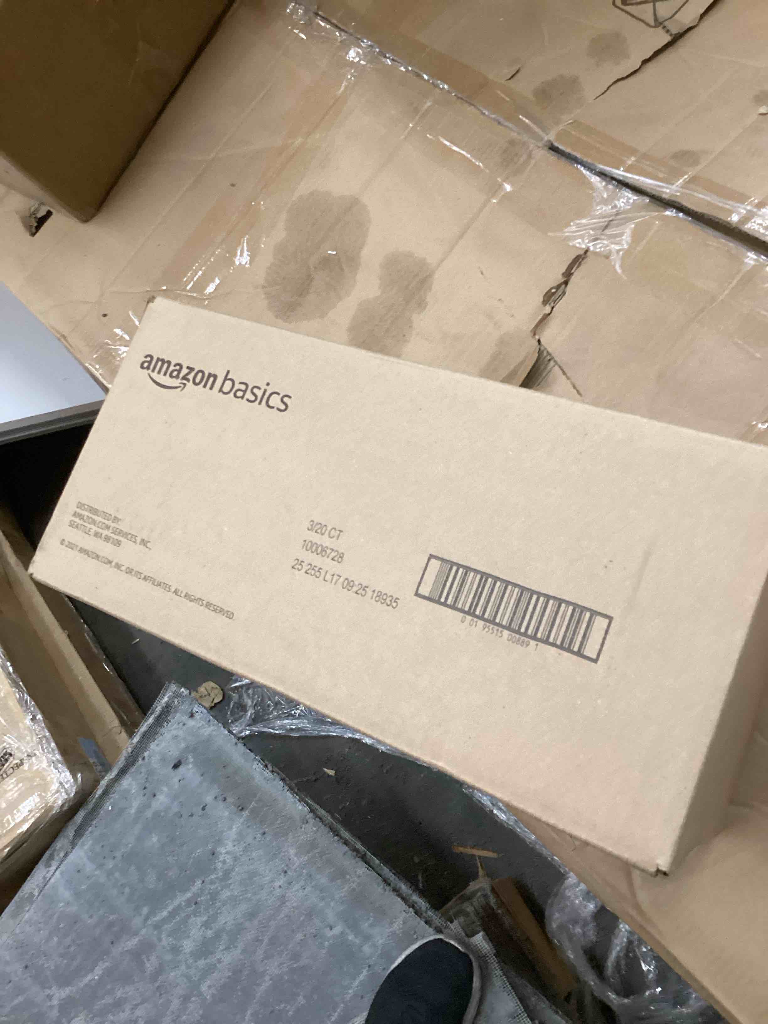 Condition photo showing New/Like New for Amazon Basics Incontinence Underwear for Women, Protective, Disposable, Postpartum, Maximum Absorbency, Medium, Lavender, 60 Count (3 Packs of 20) Medium 60