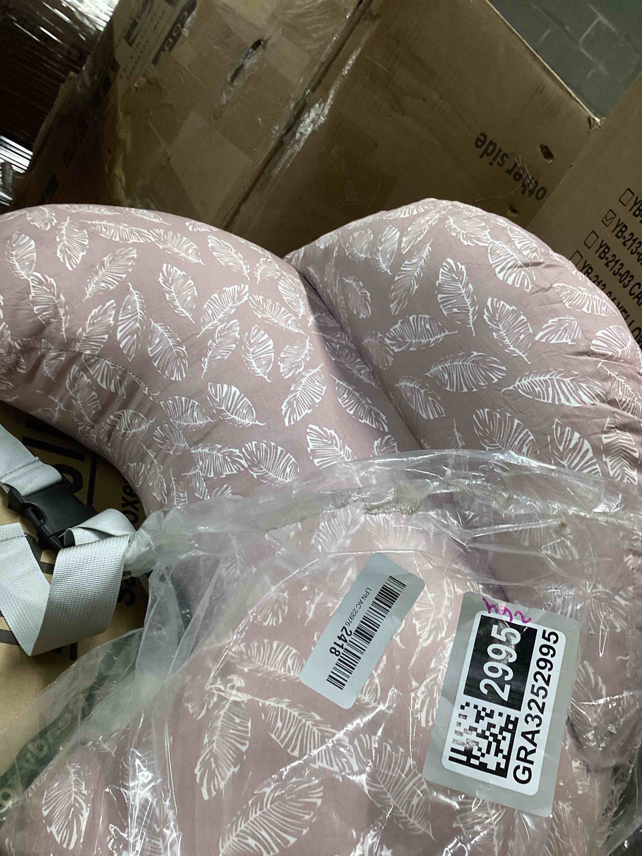 Condition photo showing Good Condition for Nursing Pillow – Breastfeeding Pillows with Security Fence for Enhanced Support & Comfort – Removable Cotton Cover, Adjustable Waist Strap, Newborn Essentials Must Haves Baby Registry Search