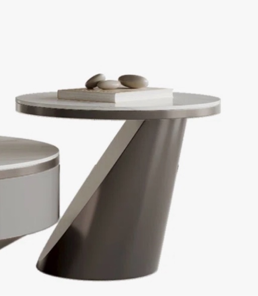 Danieka Modern luxury End Table With Faux Marble Countertop, Fully Assembled By Everly Quinn