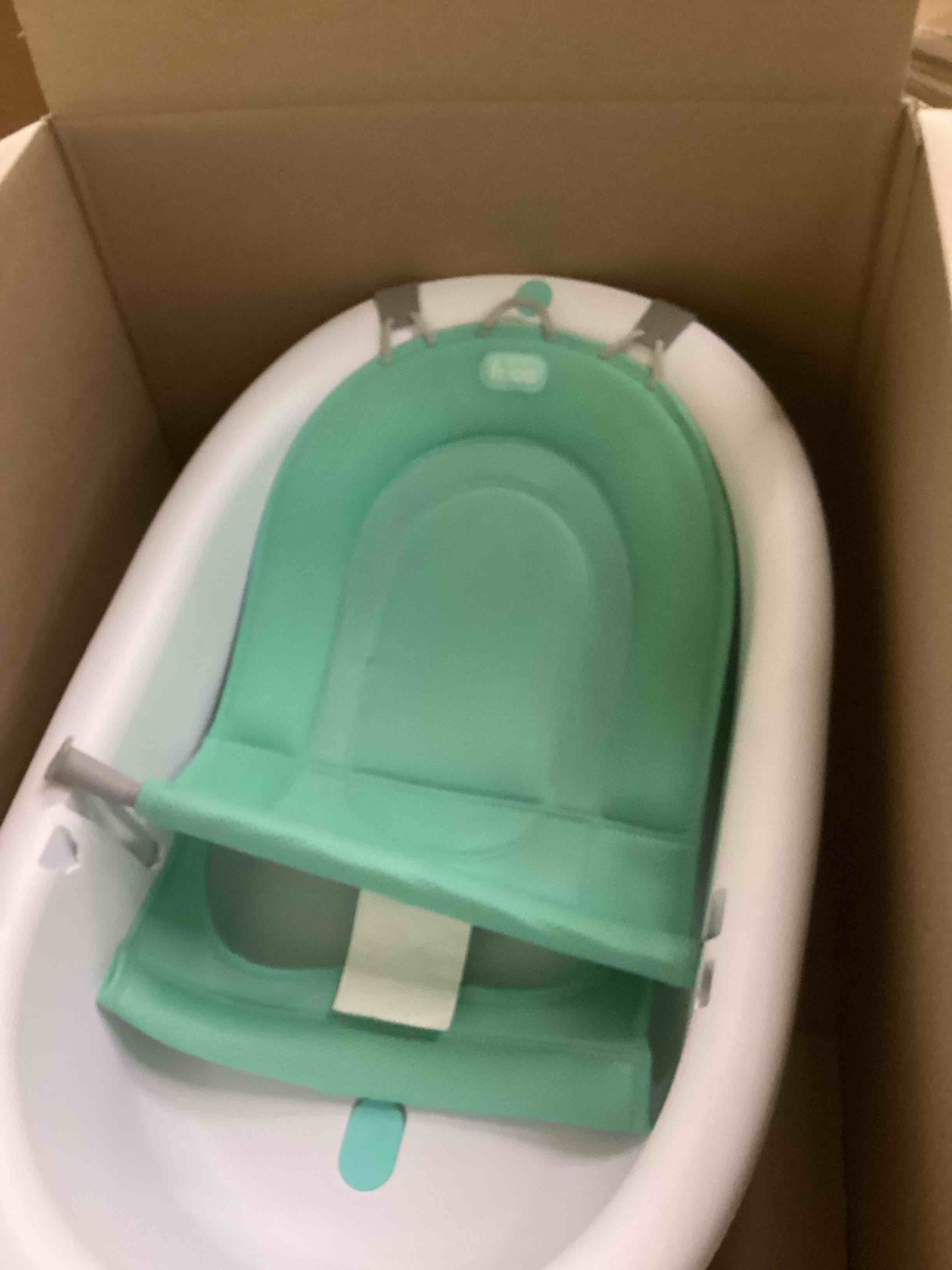 Condition photo showing New/Like New for Frida Baby 4-in-1 Grow-with-Me Baby Bathtub, Baby Tub for Newborns to Toddler with Removable Bath Seat & Backrest for Bath Support in Tub