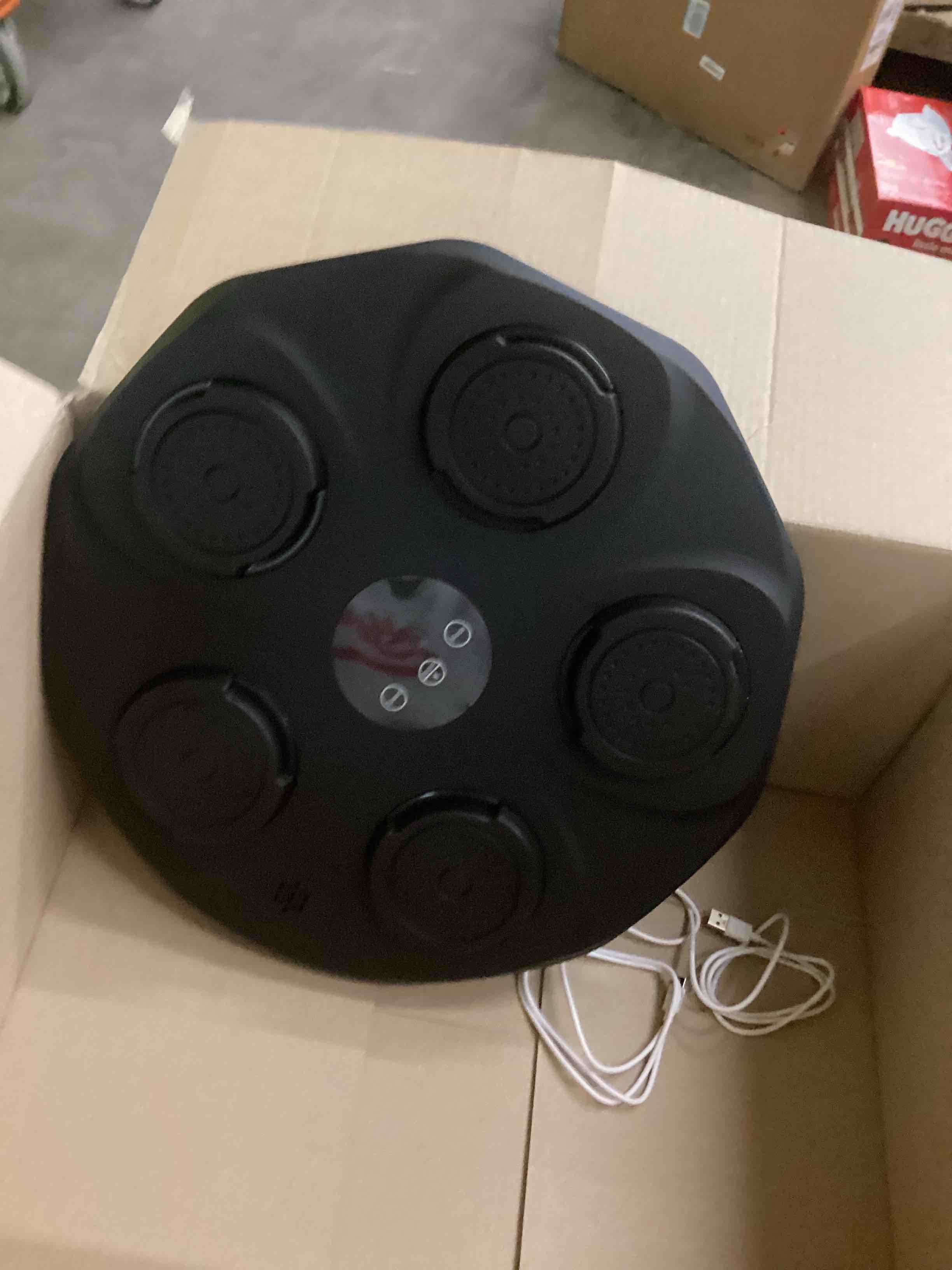 Condition photo showing As Is for Music Boxing Machine, Interactive Punching Trainer with Boxing Gloves, Large Size Wall Mounted Electronic Boxing Target for Adult Kids, 9 Modes & 9 Speeds