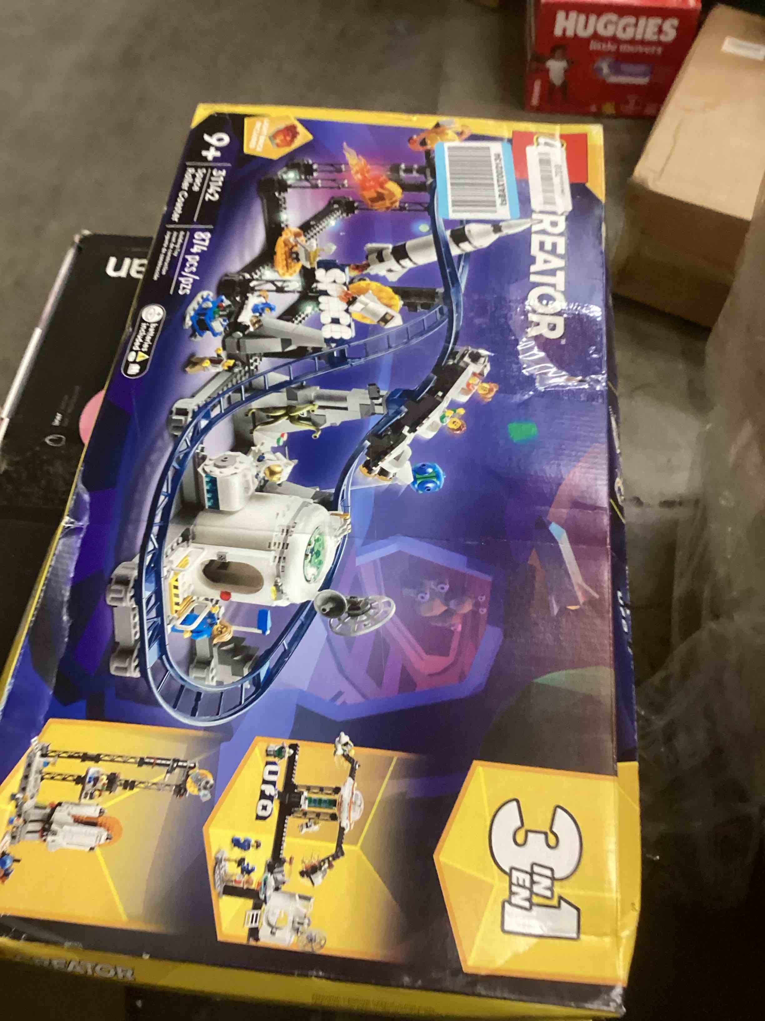 Condition photo showing New/Like New for LEGO Creator 3 in 1 Space Roller Coaster Building Toy Set Featuring a Roller Coaster, Drop Tower, Carousel and 5 Minifigures, Rebuildable Amusement Park for Kids Ages 9+, 31142 Standard Packaging