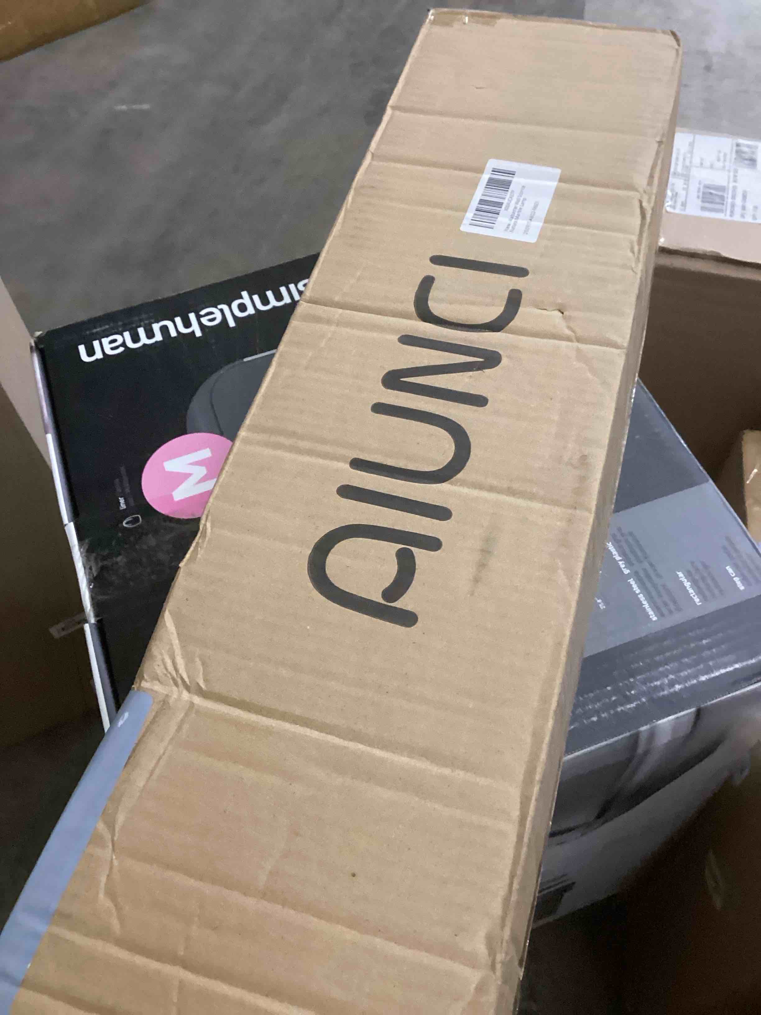 Condition photo showing New/Like New for 23.8in Alabaster Wall Sconce, Black Sconces with Spanish Marble, Modern Brass Wall Mounted Lamp, Hardwired LED Wall Lighting for Bathroom Bedroom Living Room Staircase Hallway Dining Room