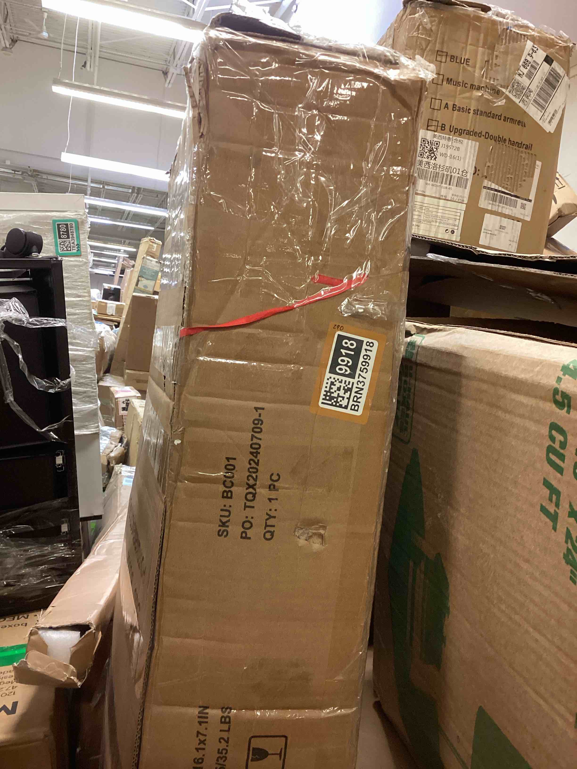 Condition photo showing As Is for (similar) Standing Wood Vanity Cabinet Only - Less Vanity Top