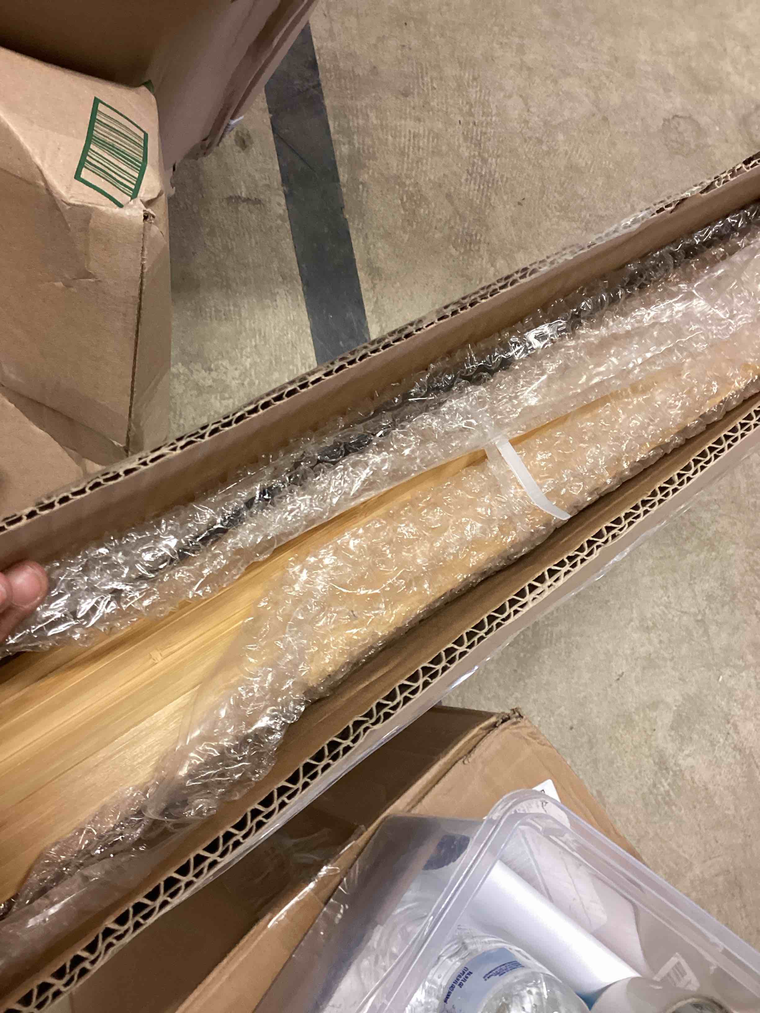 Condition photo showing Good Condition for SpaceAid 6 Pack Tray Dividers for Cabinets, Bamboo Kitchen Cookie Baking Sheet Organizer for Cabinet, Vertical Pan and Trays Organizers for Pantry Storage 6 Pack (23.5"D x 23.7"H) Natural