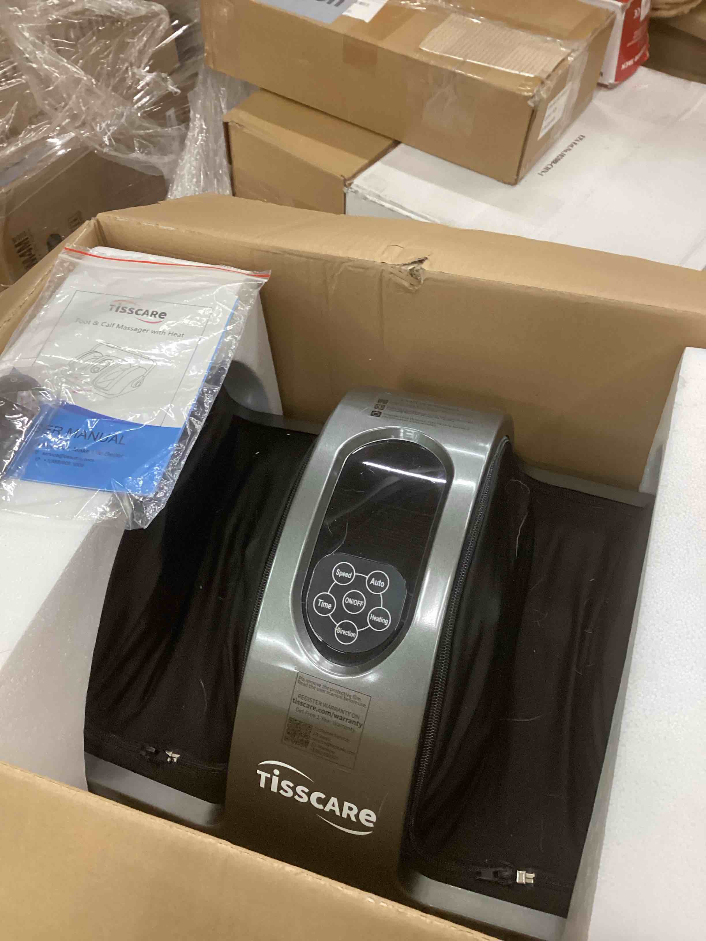 Condition photo showing As Is for TISSCARE Shiatsu Foot Massager with Heat, FSA Eligible HSA Foot Massager for Plantar Fasciitis, Neuropathy, Circulation and Pain Relief, Massage Feet at Home/Office, Gift for Men and Women