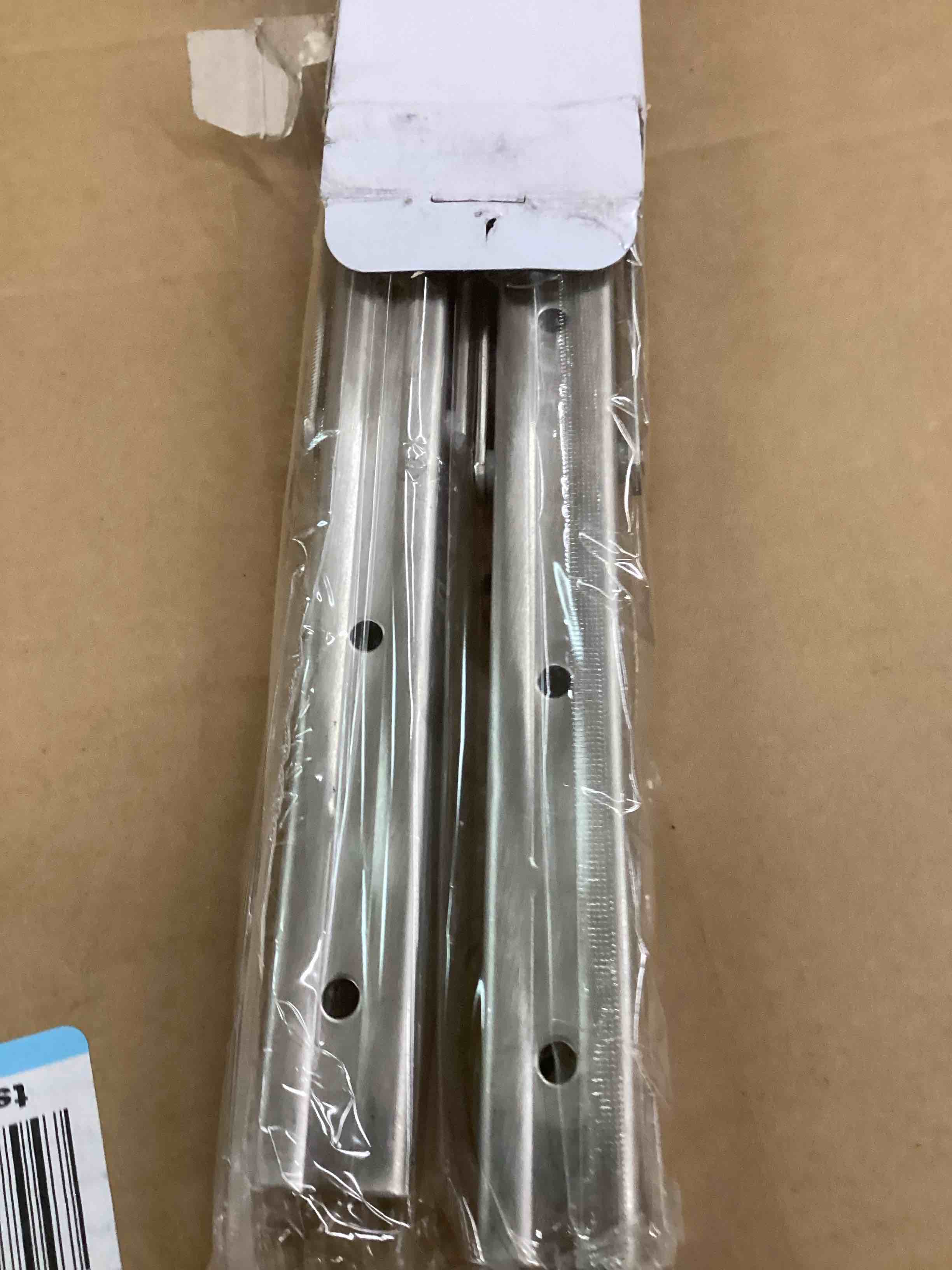 Condition photo showing New/Like New for Folding Shelf Brackets 22 inch Heavy Duty,Max Load: 550 lb-Stainless Steel Collapsible Shelf Bracket,Wall Mounted Folding Table Bracket Save Space,Pack of 2