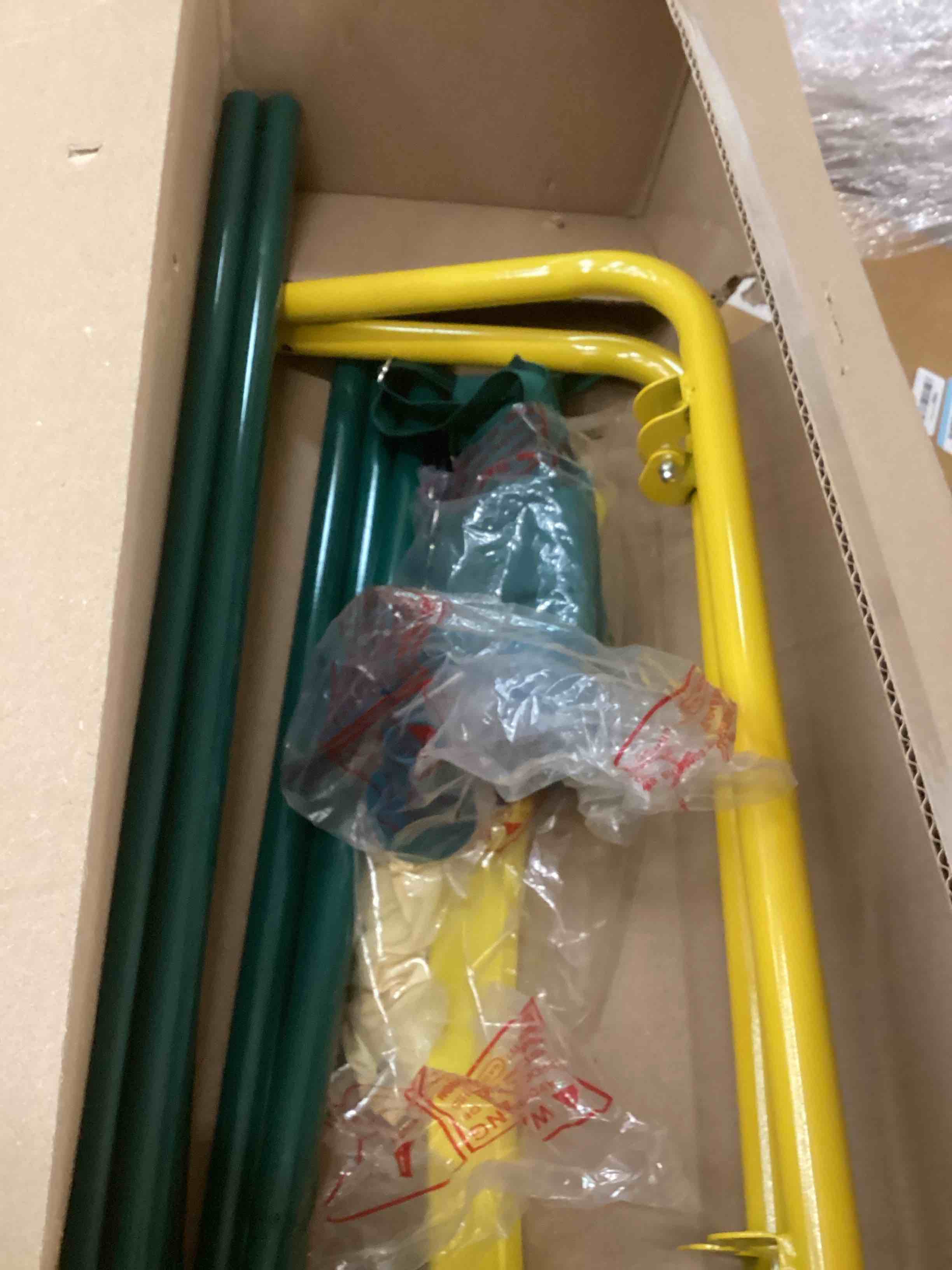 Condition photo showing Good Condition for FUNLIO Baby Jumper with Stand for 6-24 Months, Infant Jumper for Indoor/Outdoor Play,Baby Bouncer for Baby Girl/Boy, with Adjustable Chain, Easy to Assemble & Store (with Stand) - Blue