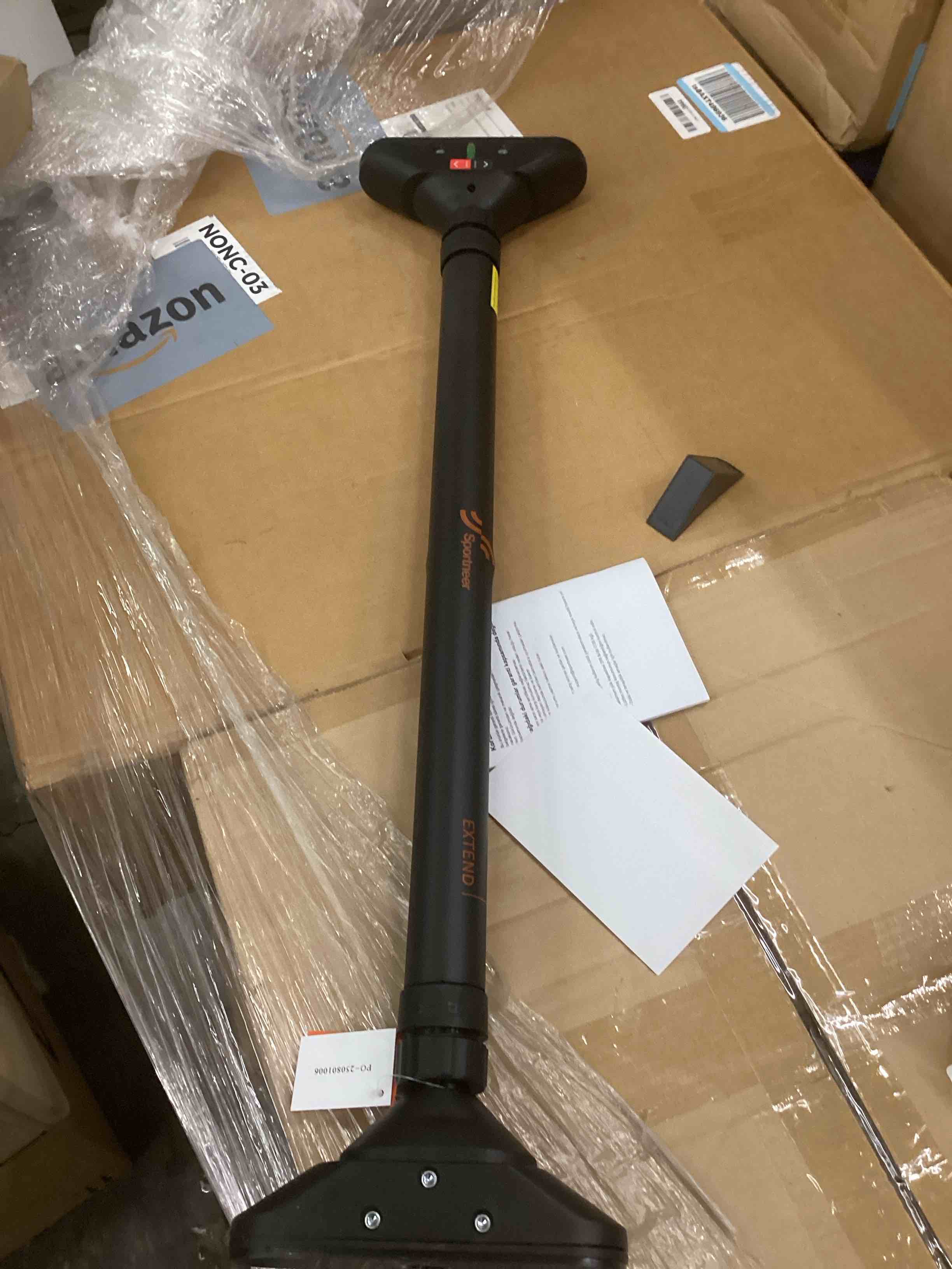 Condition photo showing Good Condition for Sportneer Pull Up Bar: Strength Training Chin up Bar No Screws - Adjustable 29.5''-37''(75-94cm) Width Locking Mechanism Pull up Bar for Doorway - Max Load 440lbs for Home Gym Upper Body Workout, Non-slip