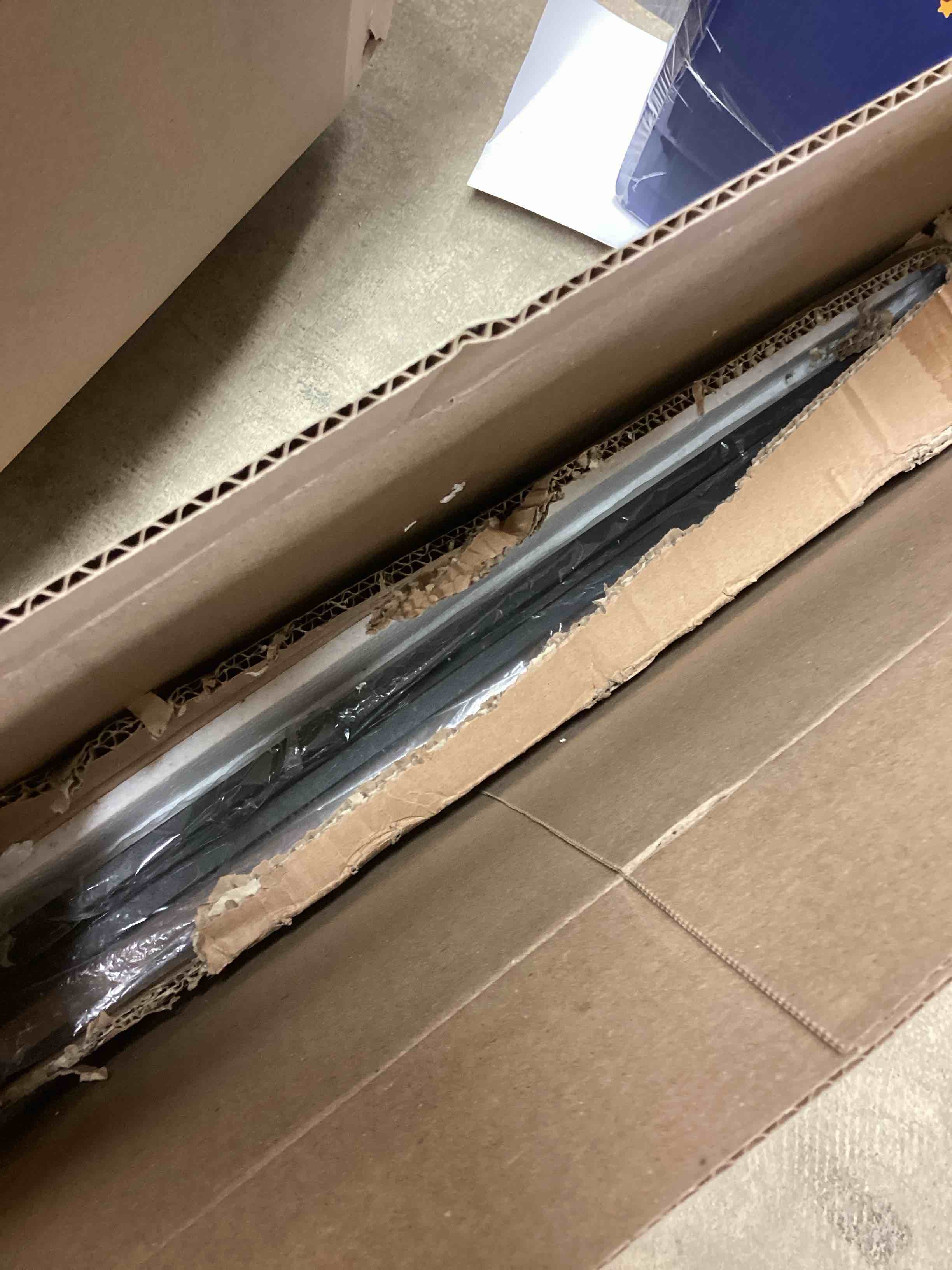 Condition photo showing Good Condition for Garden 4 you 4-Tiers Shoe Storage Freestanding Organizer Modern 25.2 in Tilting Adjustable Shoe Rack for High Heels, Entryways, Hallways, Closets, Dormitory Rooms, Industrial, Brown