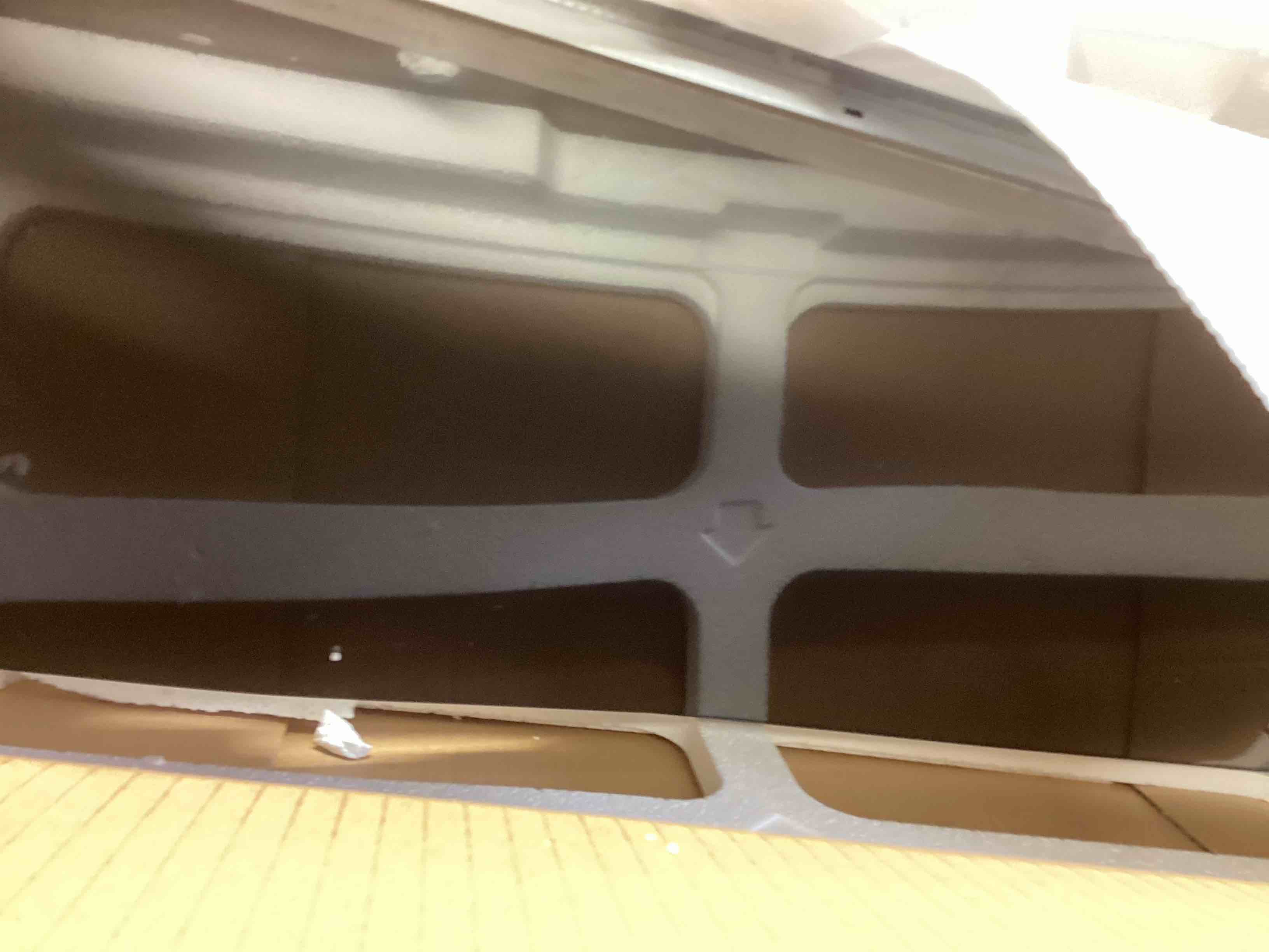 Condition photo showing As Is for SAMSUNG 34" ViewFinity S50GC Series Ultra-WQHD Monitor, 100Hz, 5ms, HDR10, AMD FreeSync, Eye Care, Borderless Design, PIP, PBP, LS34C502GANXZA, 2023, Black (screen damaged )