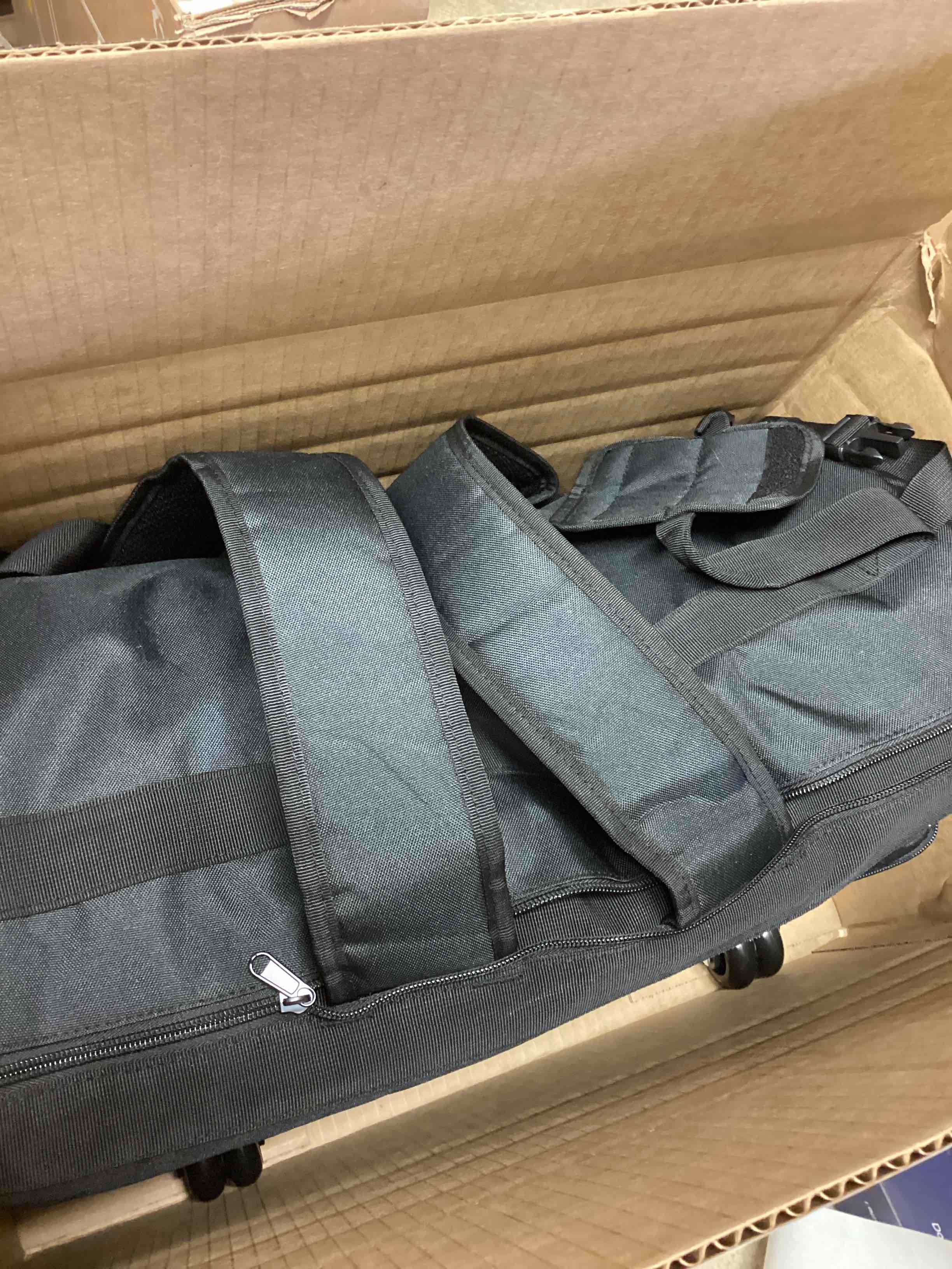 Condition photo showing Good Condition for DJ Controller Bag Backpack with Wheels Compatible with Pioneer XDJ RX2/ XDJ RX3/ XDJ-RX/DDJ FLX10/ DDJ REV7/ DDJ 1000, Wheeled DJ Carrying Case with 2 Accessory Pocket, Padded DJ Mixer Bag