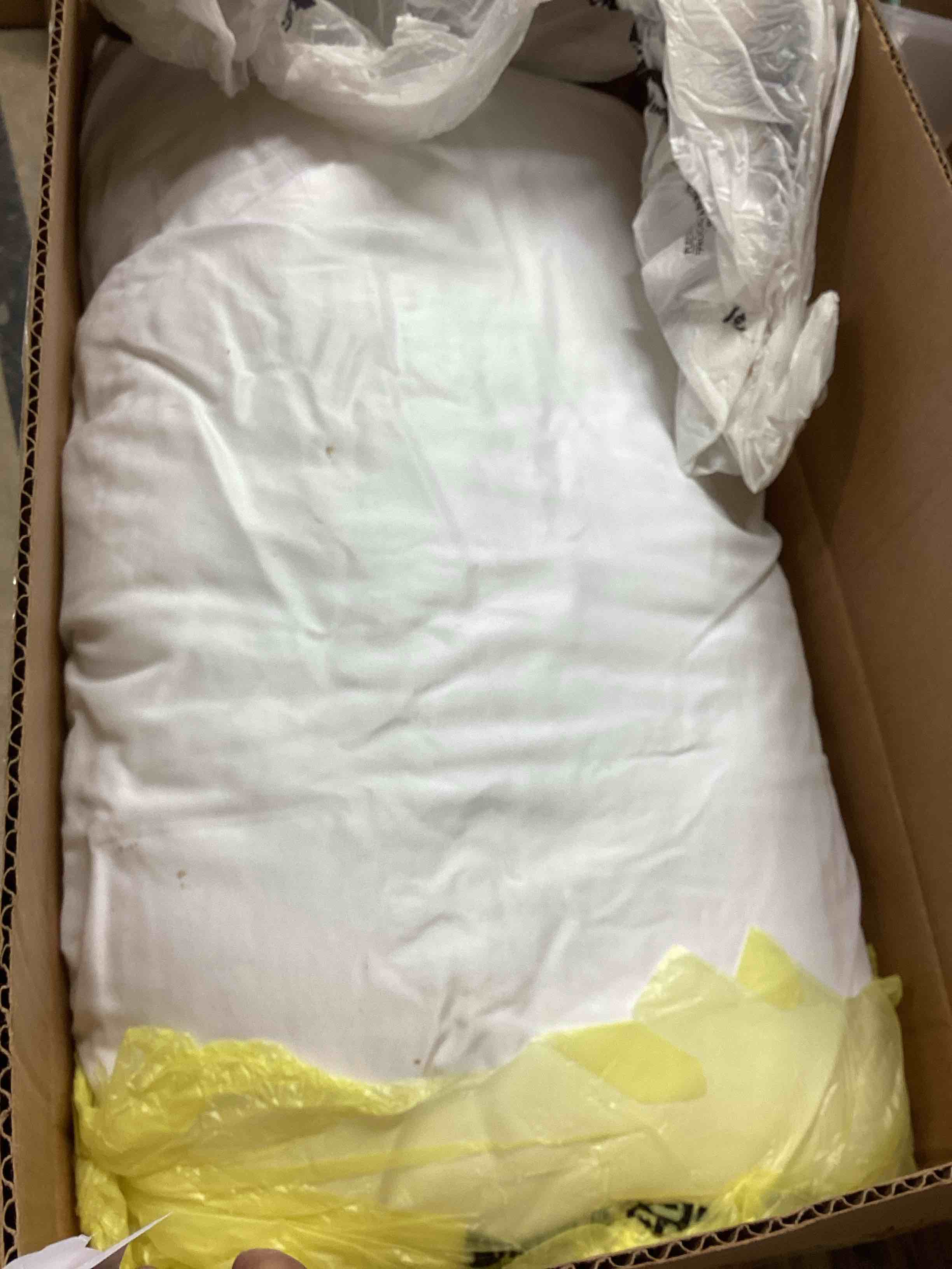 Condition photo showing As Is for EDOW Luxury Soft Pillows for Sleeping, Fluffy Down Alternative Polyester Fiber Filled Pillow, Home&Hotel-Collection, Machine Washable