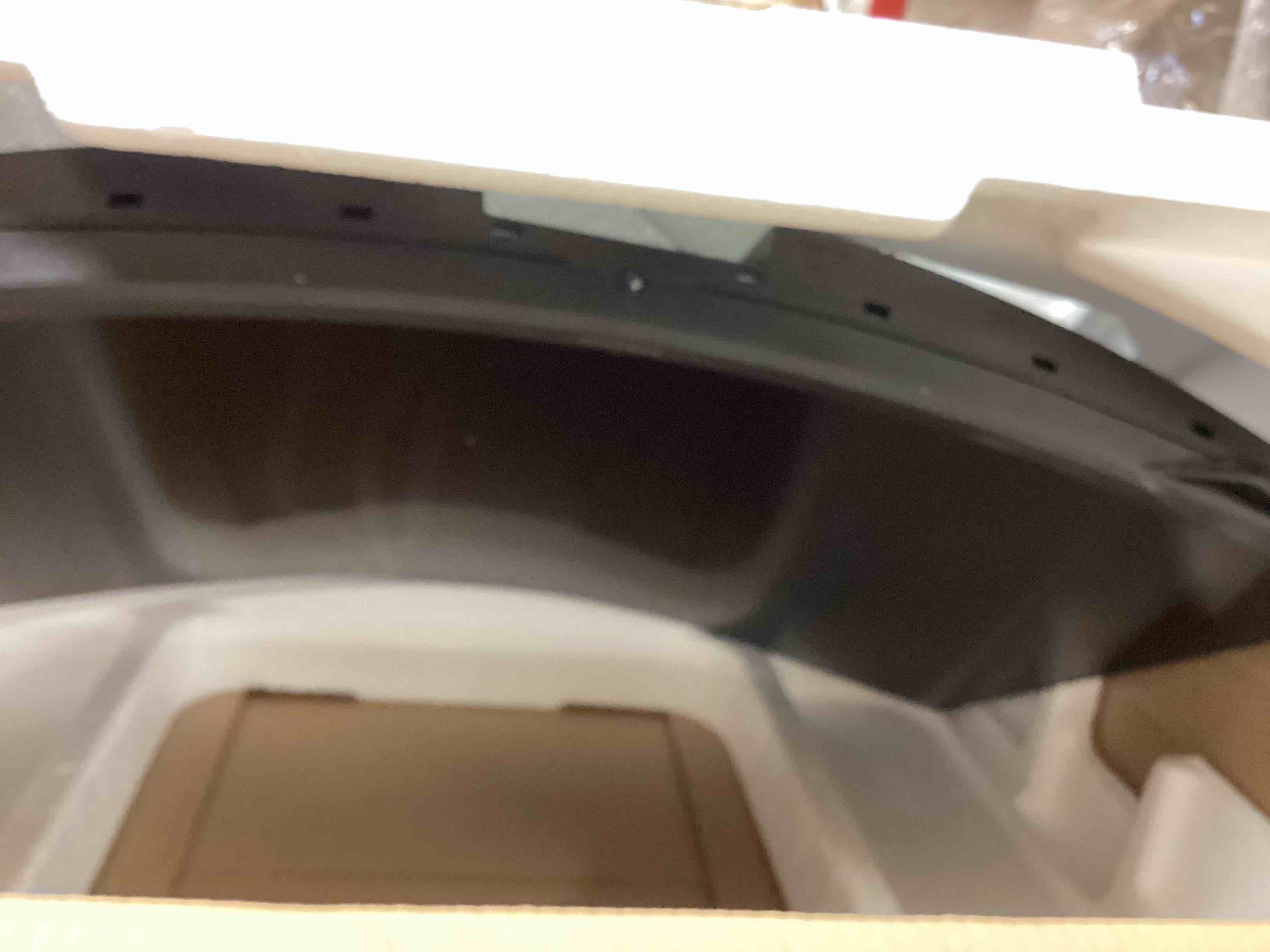 Condition photo showing As Is for SAMSUNG 32" Odyssey G55C Series QHD 1000R Curved Gaming Monitor, 1ms(MPRT), HDR10, 165Hz, AMD Radeon FreeSync, Eye Care, Glare Free, Sharp Resolution LS32CG550ENXZA 32-inch (screen damaged)