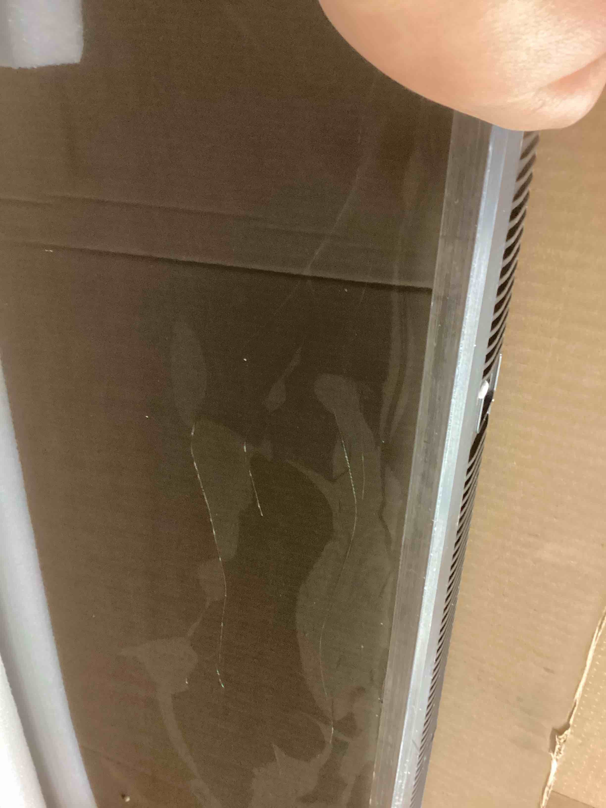 Condition photo showing As Is for Samsung 75-Inch Class Crystal UHD U8000F 4K Smart TV (2025 Model) Endless Free Content, Crystal Processor 4K, MetalStream Design, Knox Security, Alexa Built-in (cracked screen) 