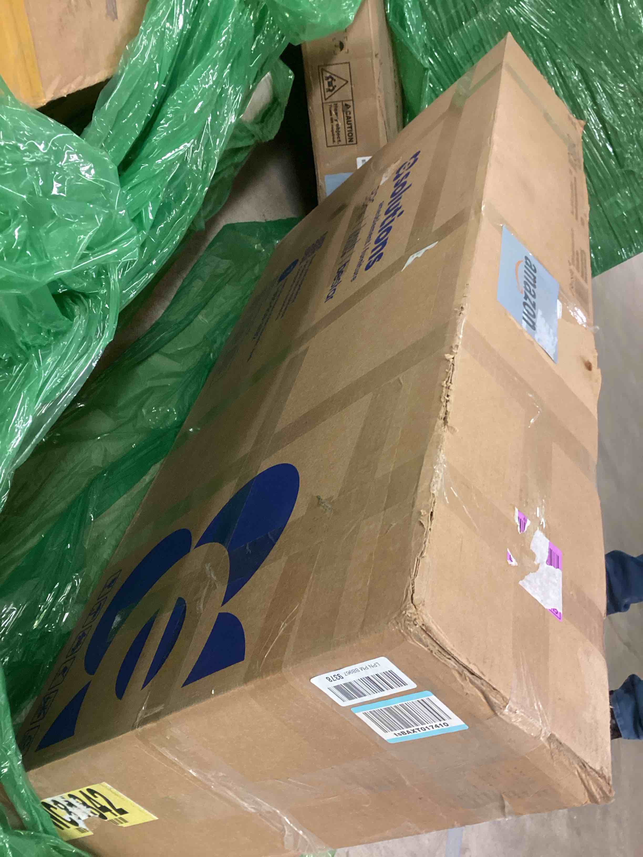 Condition photo showing As Is for Bush Business Furniture Somerset 3 Position Sit to Stand Return, 42W, Mocha Cherry