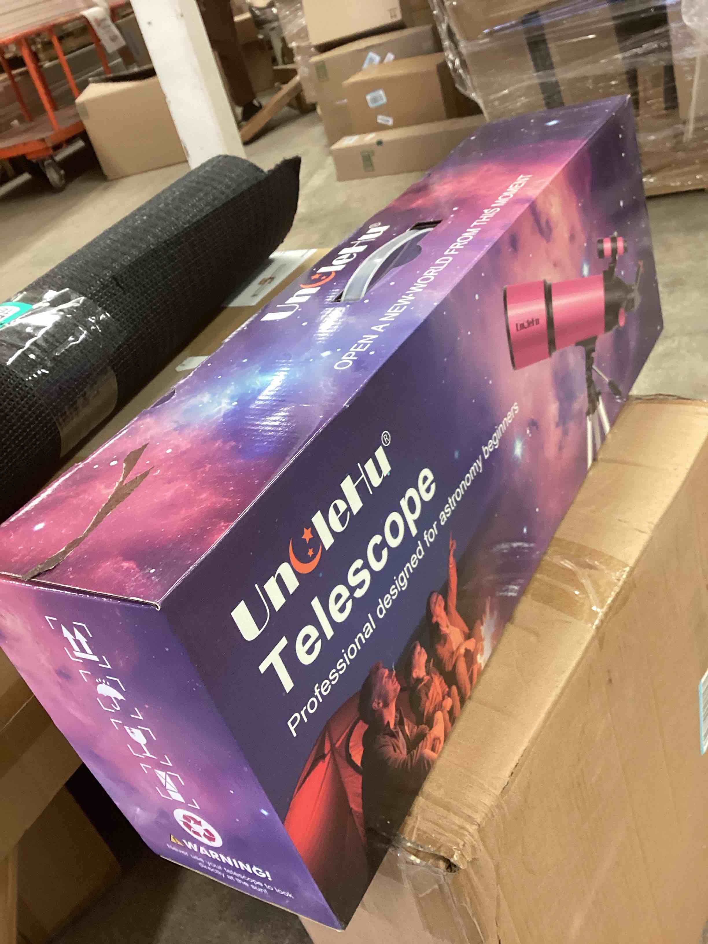 Condition photo showing New/Like New for Telescope for Adults High Powered, 80mm Aperture 600mm Telescopes for Astronomy Adults&Kids&Beginners, Portable Travel Refractor Telescope with Tripod&Phone Adapter&Bag for Ground&Moon Viewing, Pink