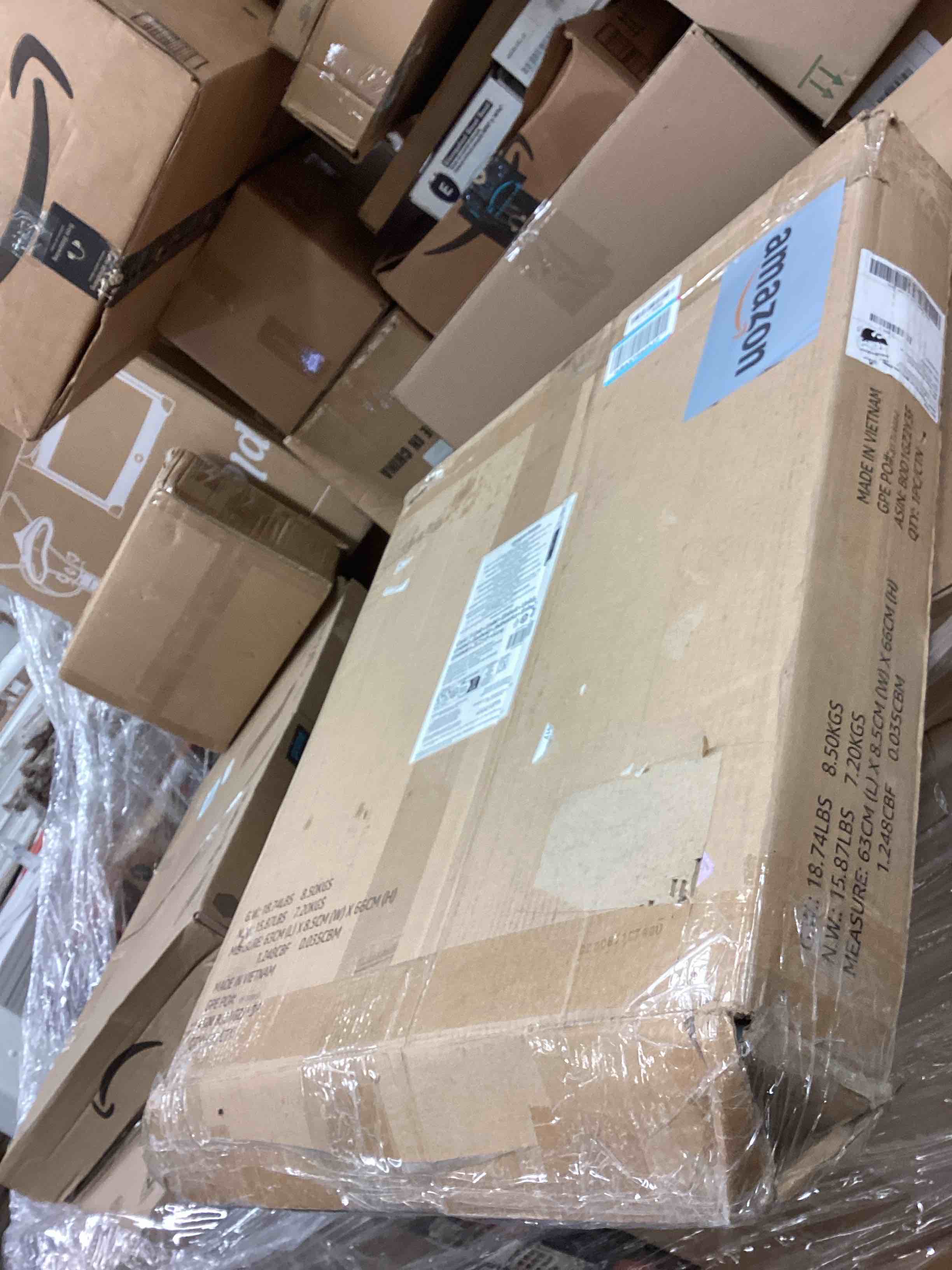 Condition photo showing Good Condition for Amazon Basics 4 Foot Rectangular Folding Dining Table, 4 Adjustable Height Settings with Carrying Handle, Indoor & Outdoor, White, 47.8 x 23.9 x 33.9 in