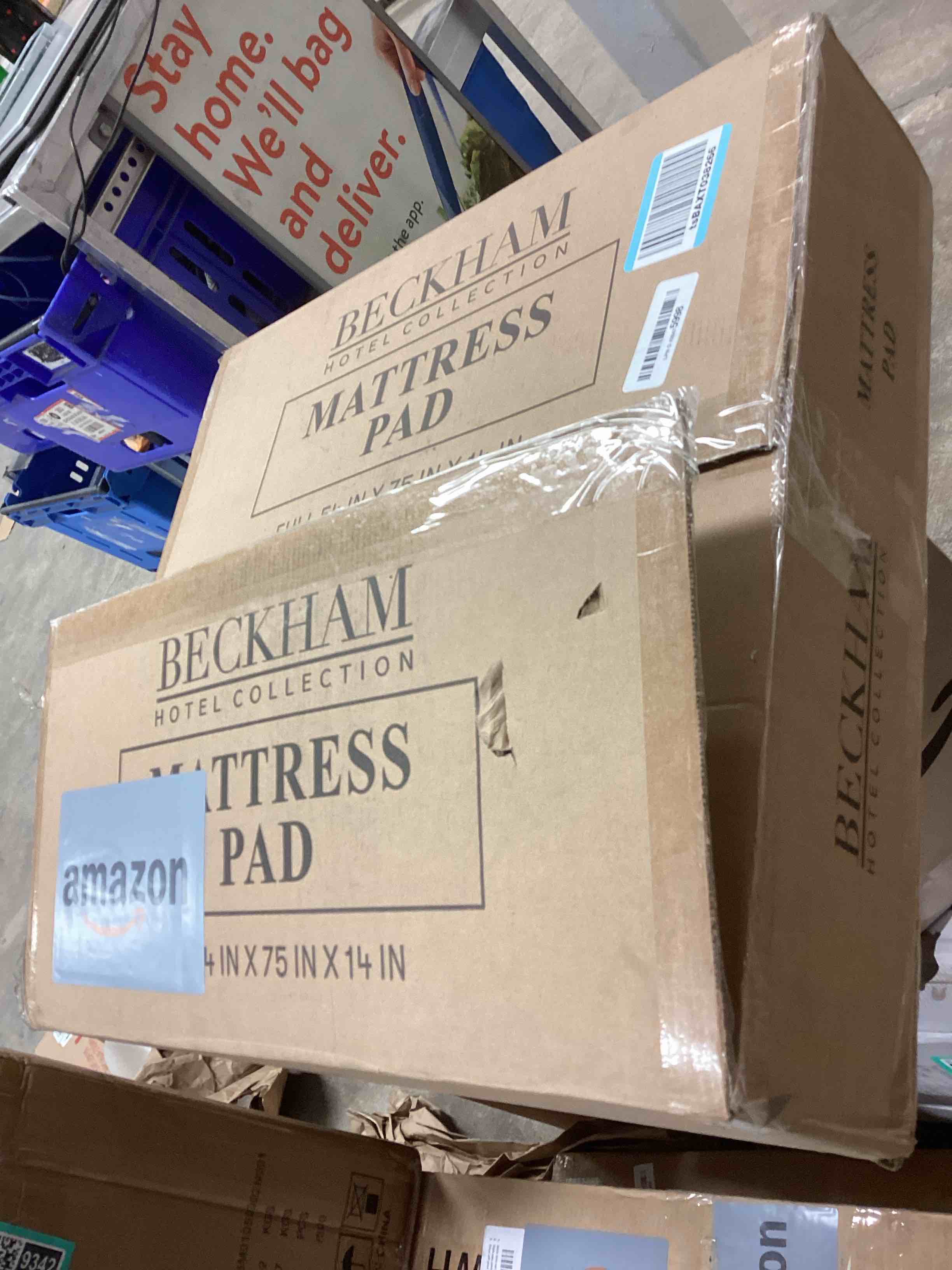 Condition photo showing New/Like New for Beckham Hotel Collection Full Size Hybrid Mattress Protector & Pad - Extra Padded, Thick, Plush, & Fitted Mattress Topper for Bed - Quilted Pillow Top Mattress Cover