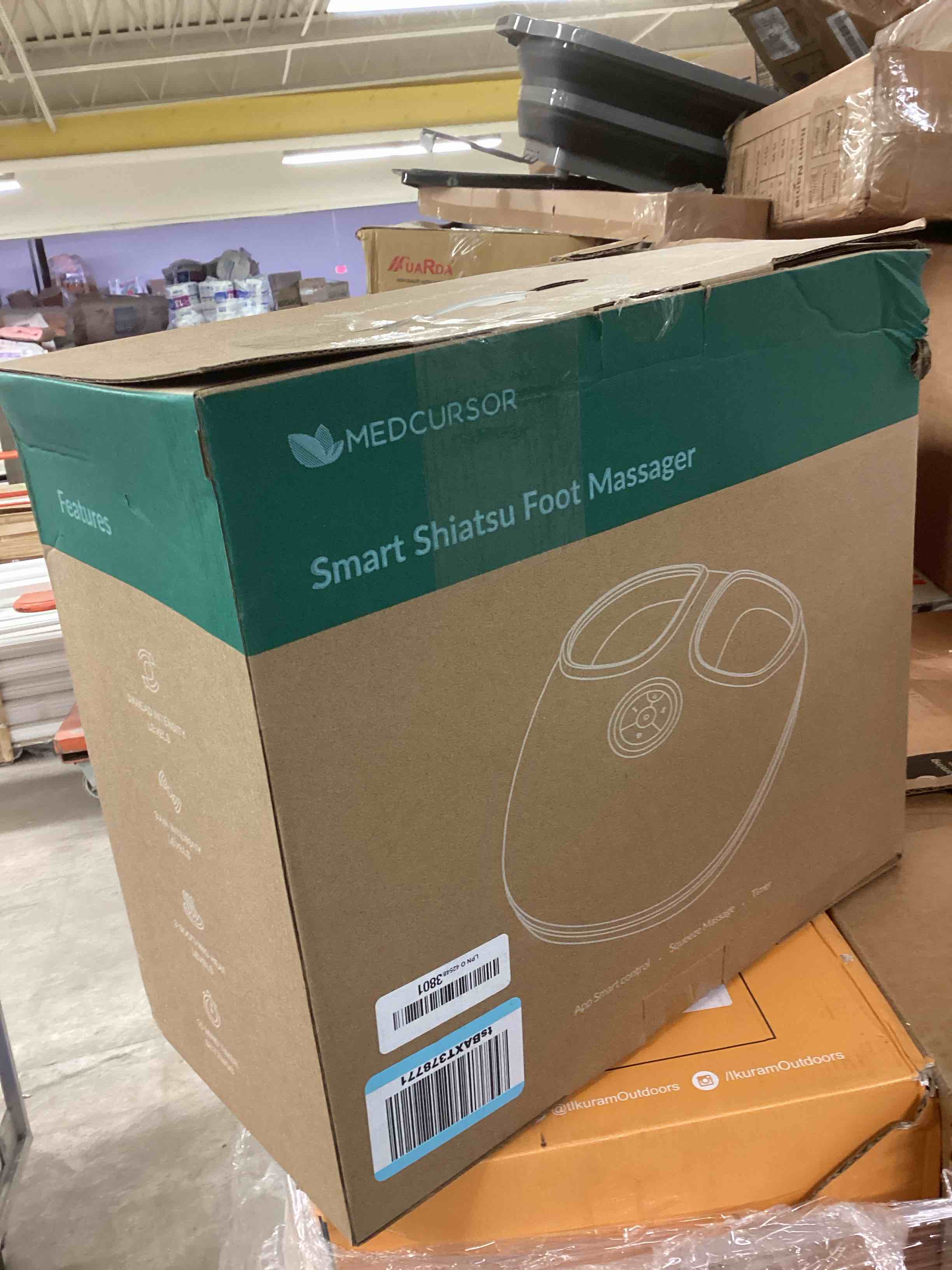 Condition photo showing Good Condition for Medcursor Foot Massager with Heat - 2026 Upgraded Shiatsu Deep Kneading Machine, Multi Air Compression Intensity, Smart APP Mobile Remote Control, Feet Massage for Home and Office Use