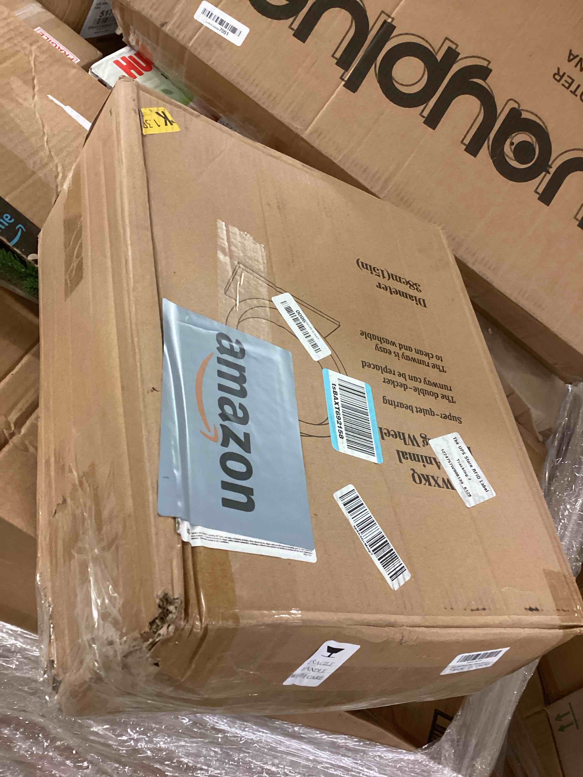 Condition photo showing New/Like New for 15in Large Hamster Silent Exercise Wheel – Wooden Chinchilla Wheel with Removable Washable Track, Quiet Wheel for Hedgehog,Rat,Syrian Hamster?15in? 15 in