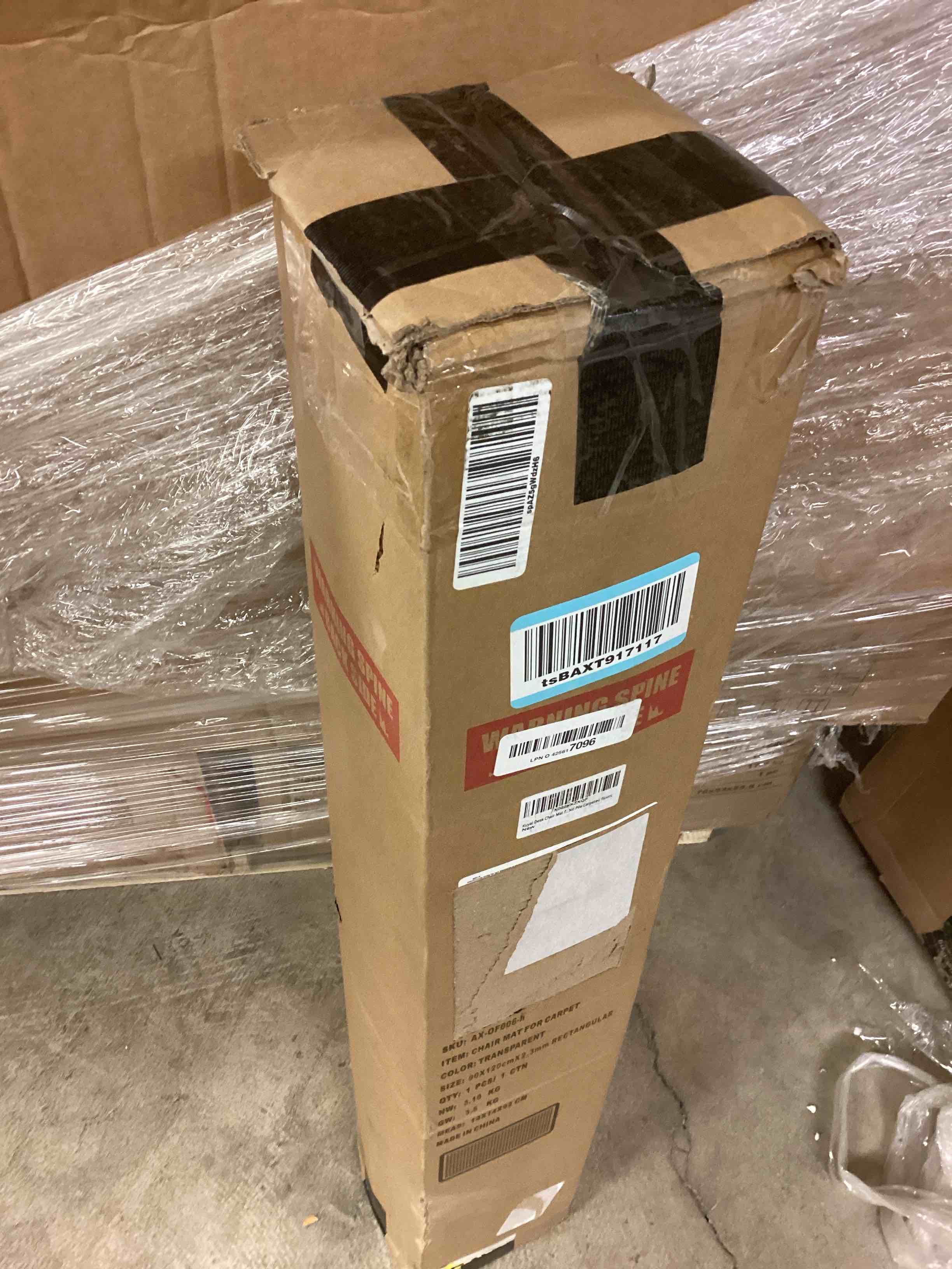 Condition photo showing Good Condition for Kuyal Desk Chair Mat for Carpet, 36'' x 48'' Rectangle Transparent Mats for Chairs Good for Desks, Office and Home, Easy Glide, Protects Floors for Low and No Pile Carpeted Floors 36"x48" for Carpet