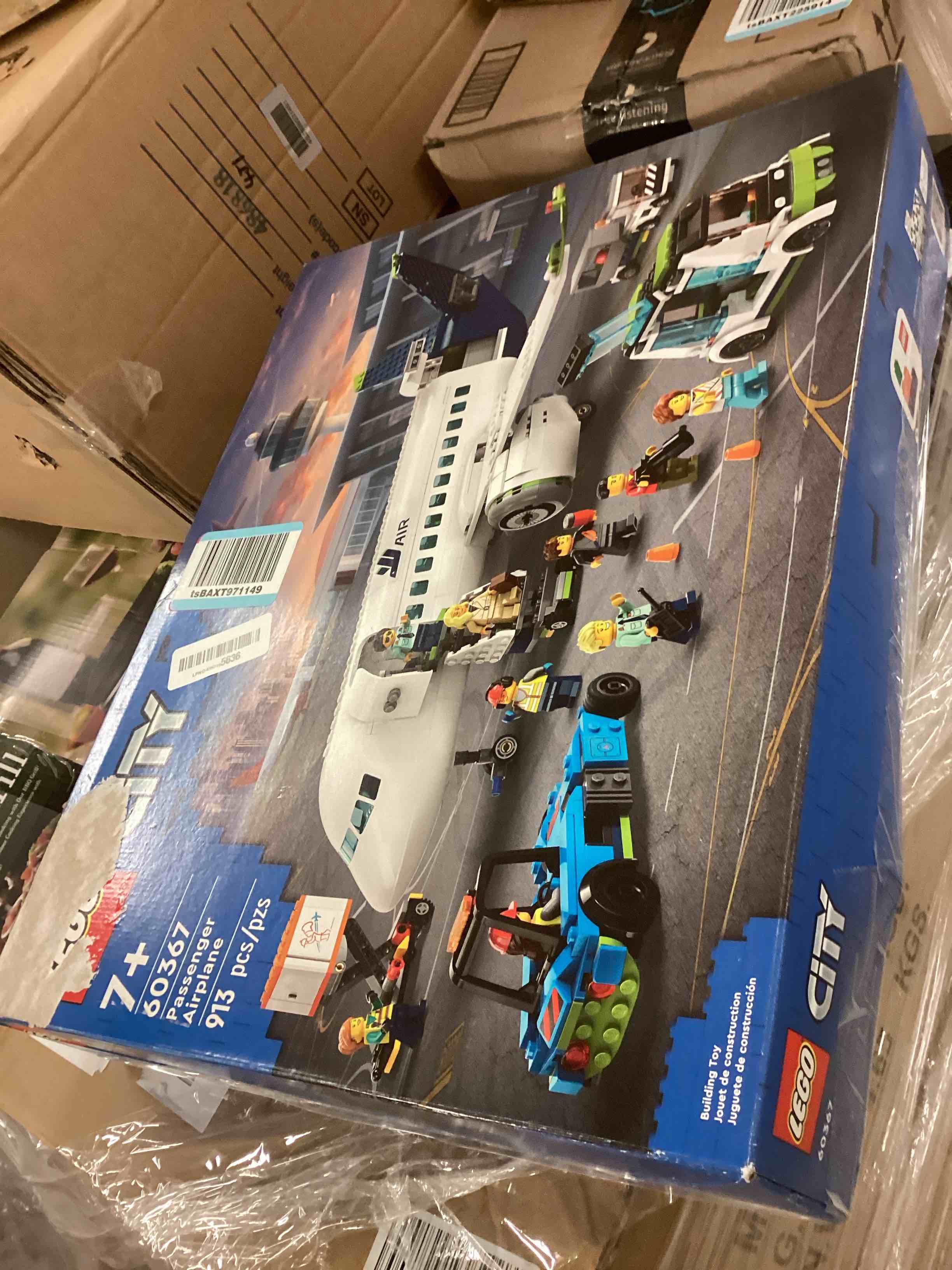 Condition photo showing Good Condition for LEGO City Passenger Airplane Toy - Building Set for Boys & Girls, Ages 7+ - Educational Gift for Kids - W/Buildable Vehicle Toys & 9 Minifigures - 60367 Standard Packaging